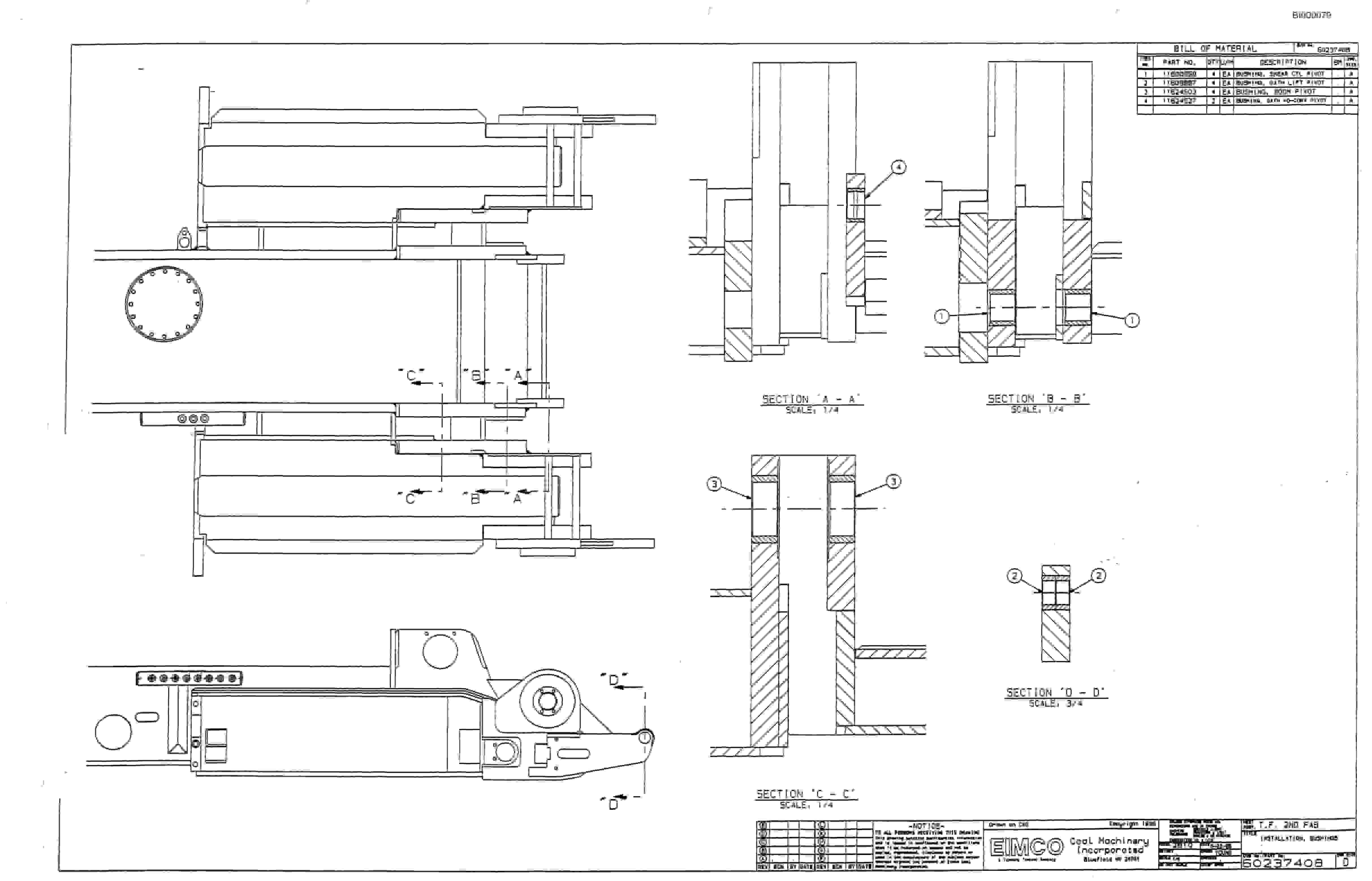 Bucyrus 2810-0 Wethead Miner Parts Catalog BI000079-3