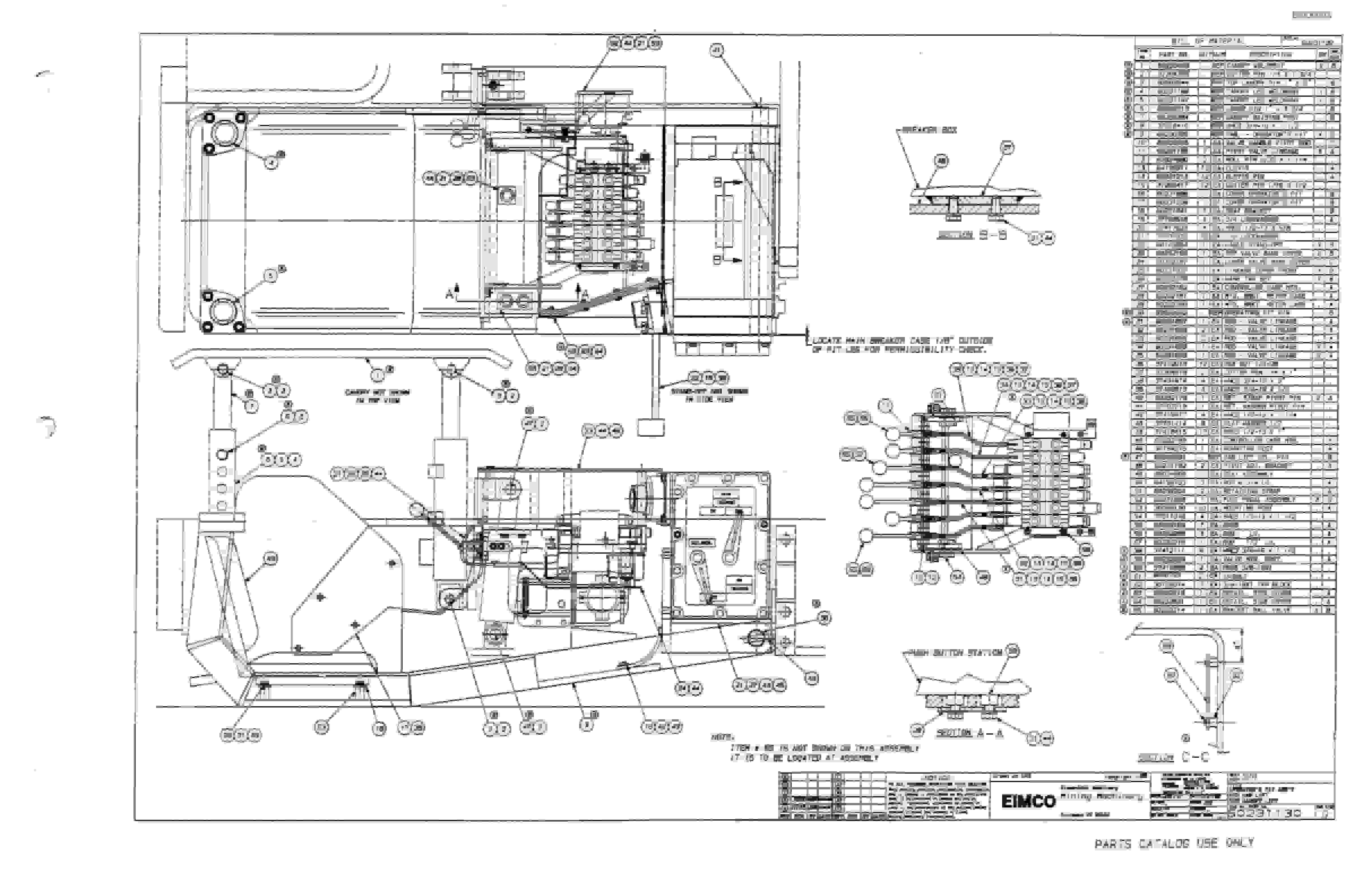 Bucyrus 2810-1 Drum Miner Parts Catalog BI000093-3