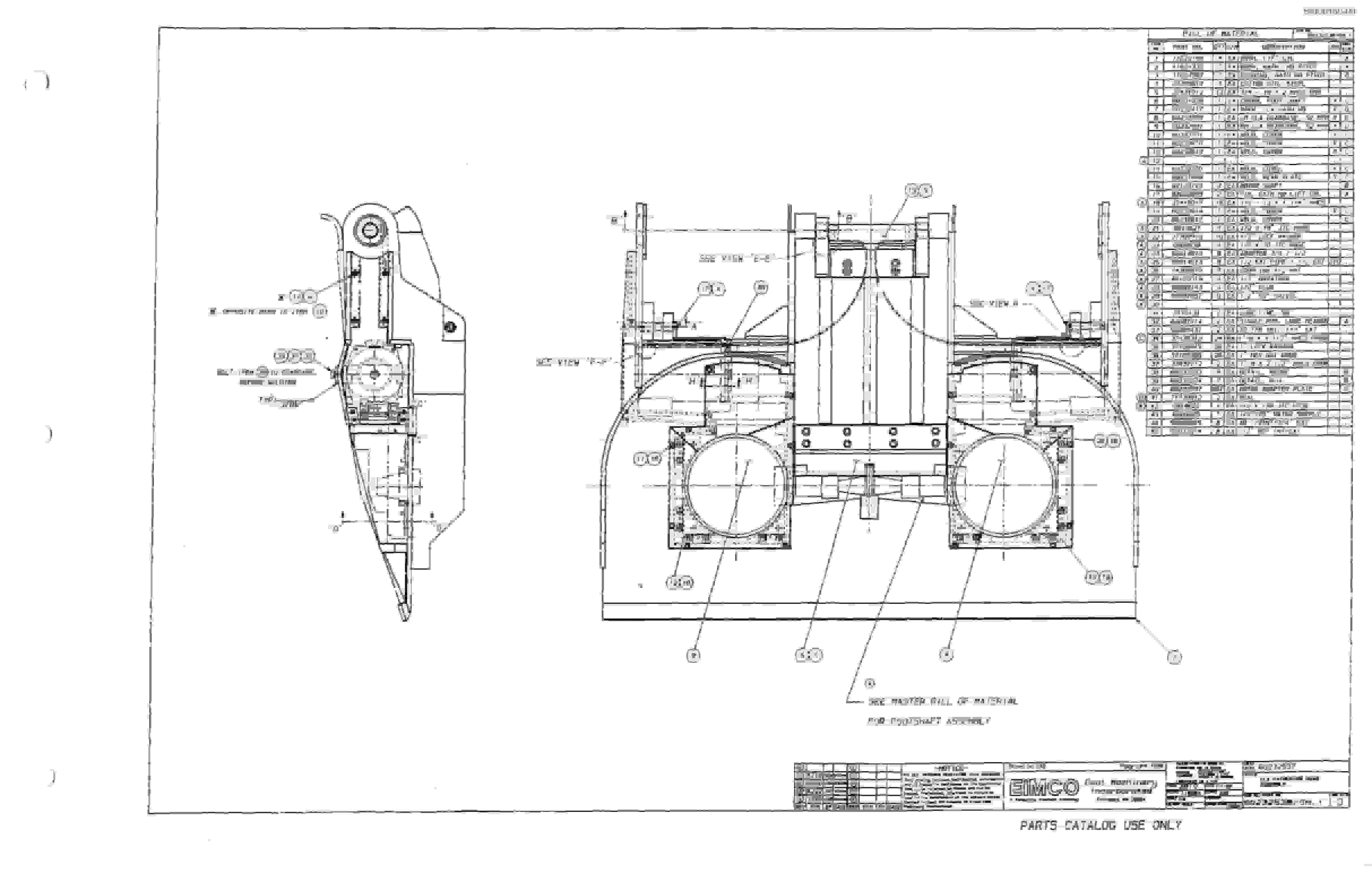 Bucyrus 2810-1 Drum Miner Parts Catalog BI000160-5