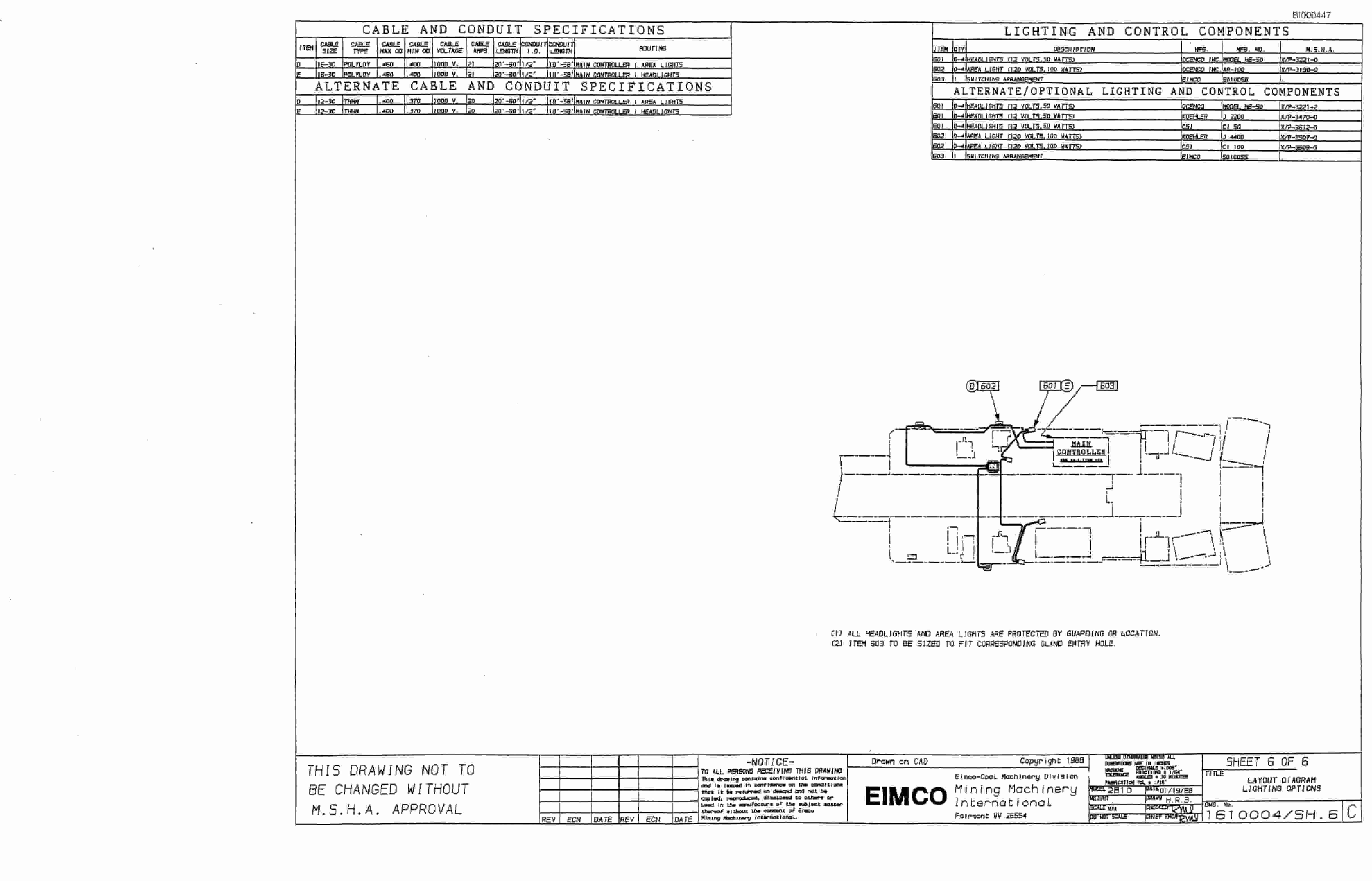 Bucyrus 2810-1 Drum Miner Parts Catalog BI000447-2