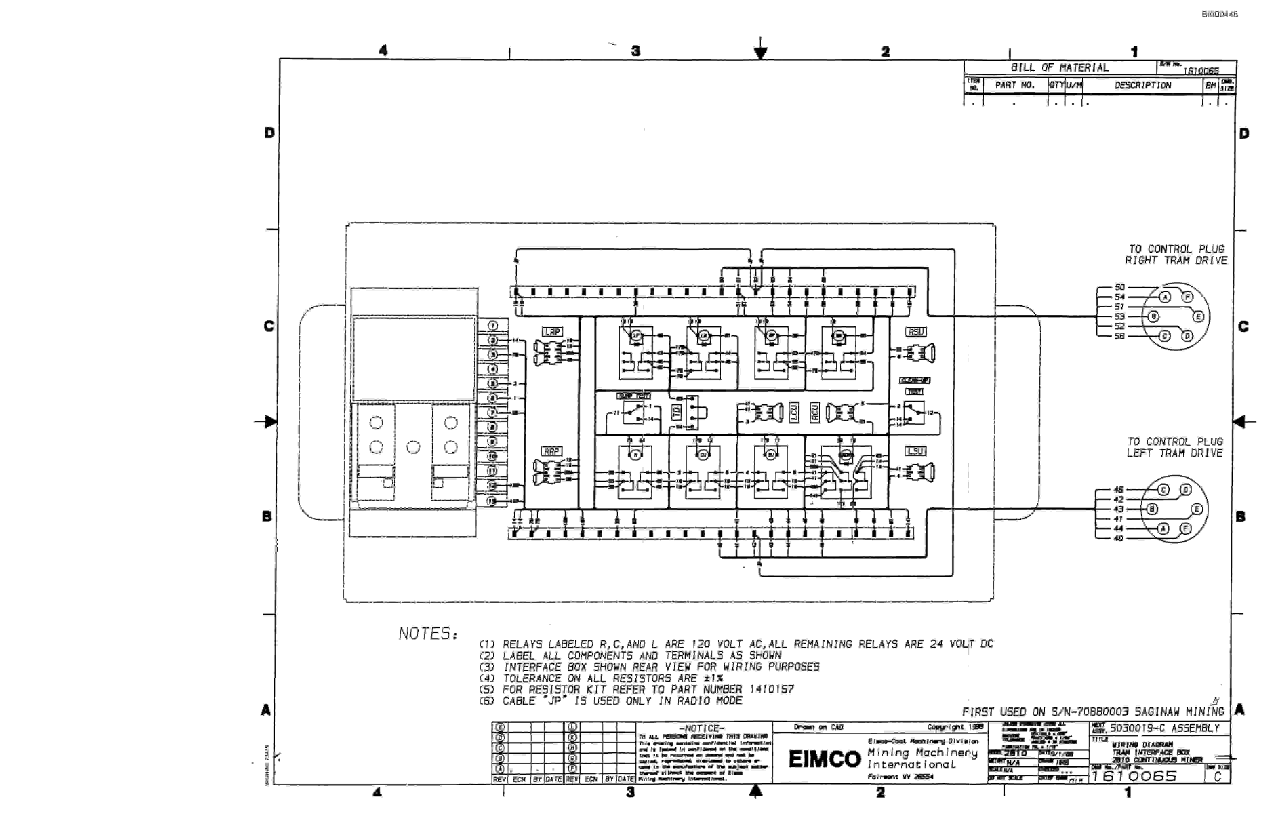 Bucyrus 2810-1 Drum Miner Parts Catalog BI000448-3