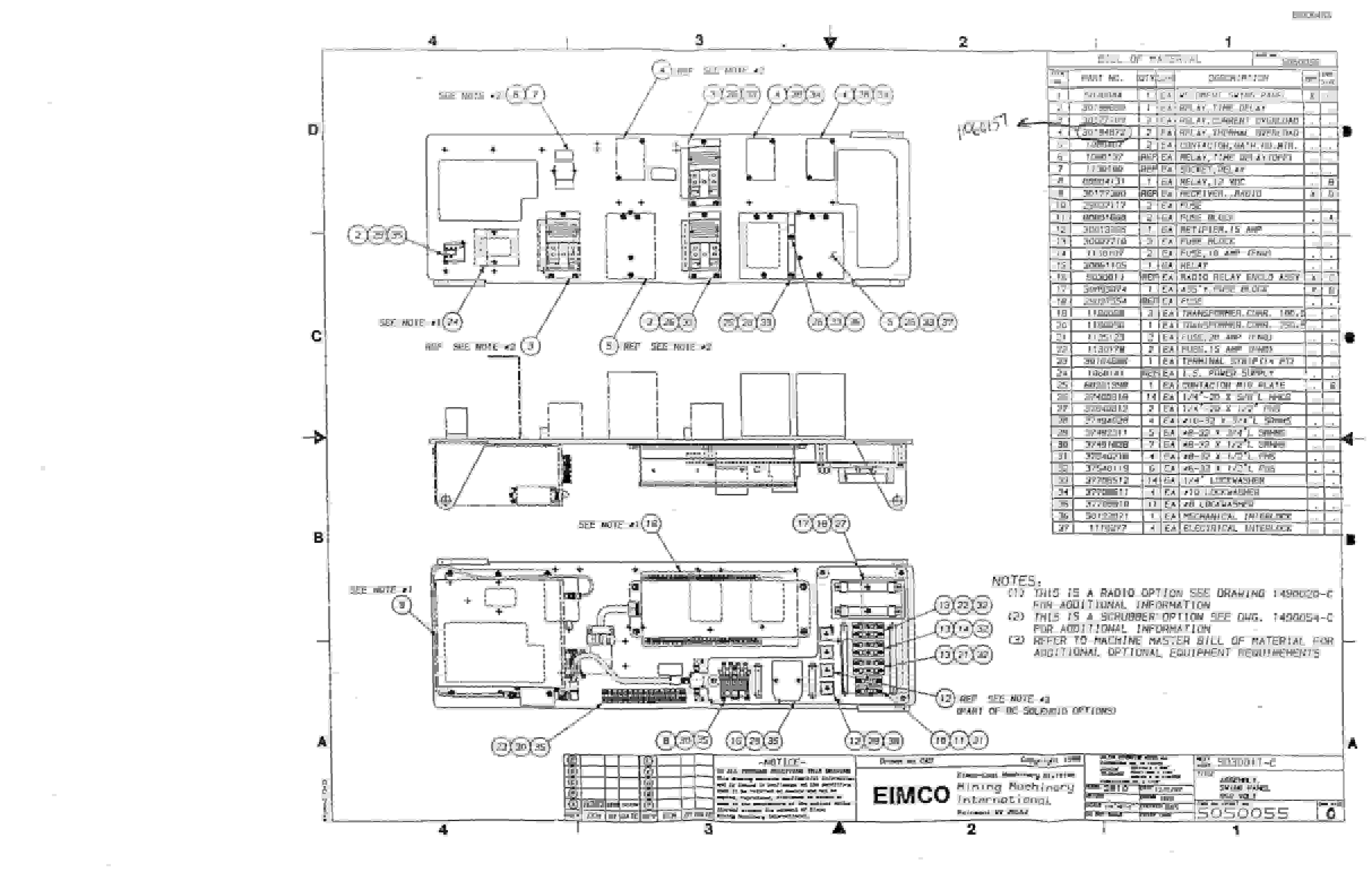 Bucyrus 2810-1 Drum Miner Parts Catalog BI000453-5