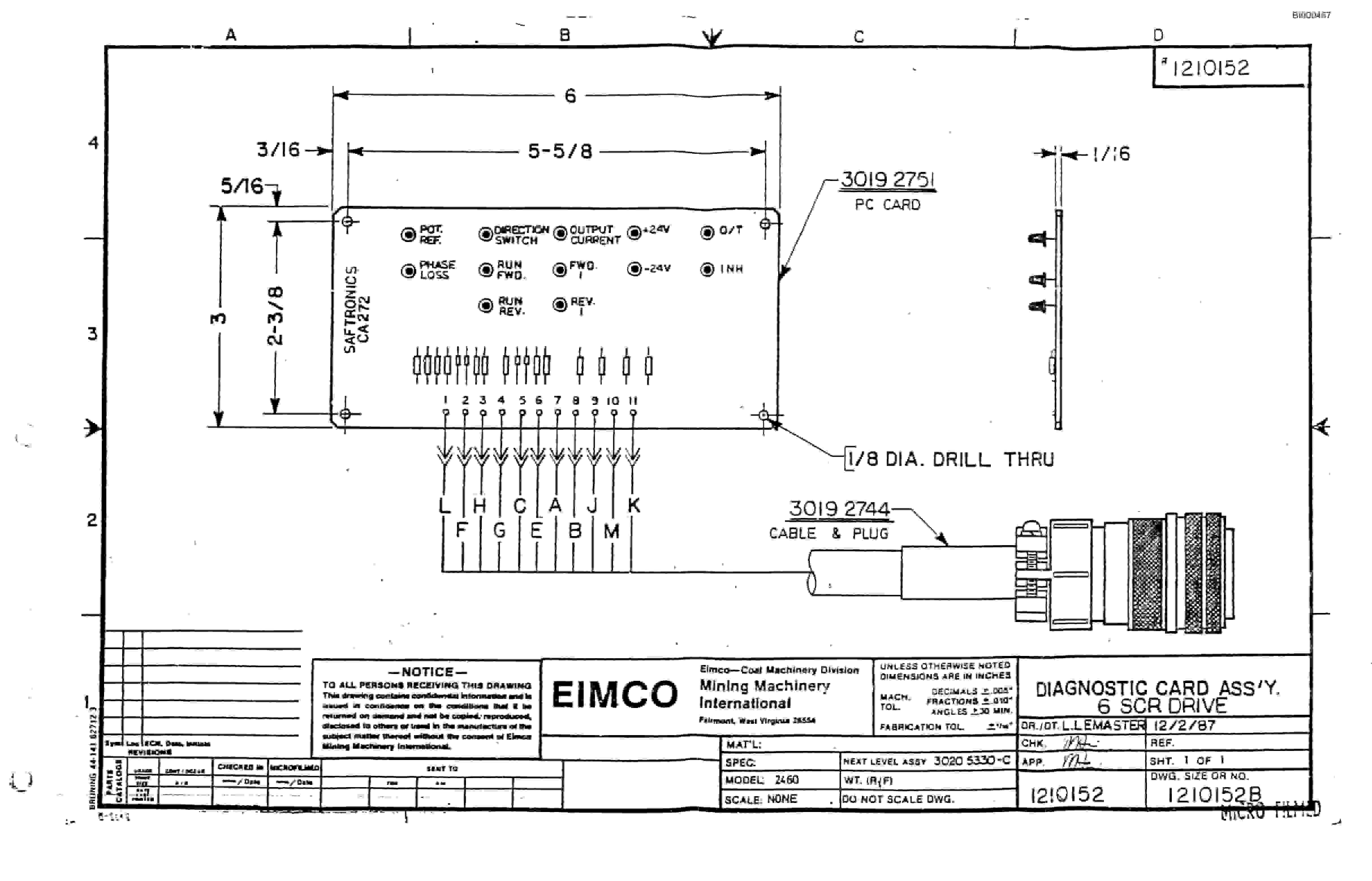 Bucyrus 2810-1 Drum Miner Parts Catalog BI000457-4