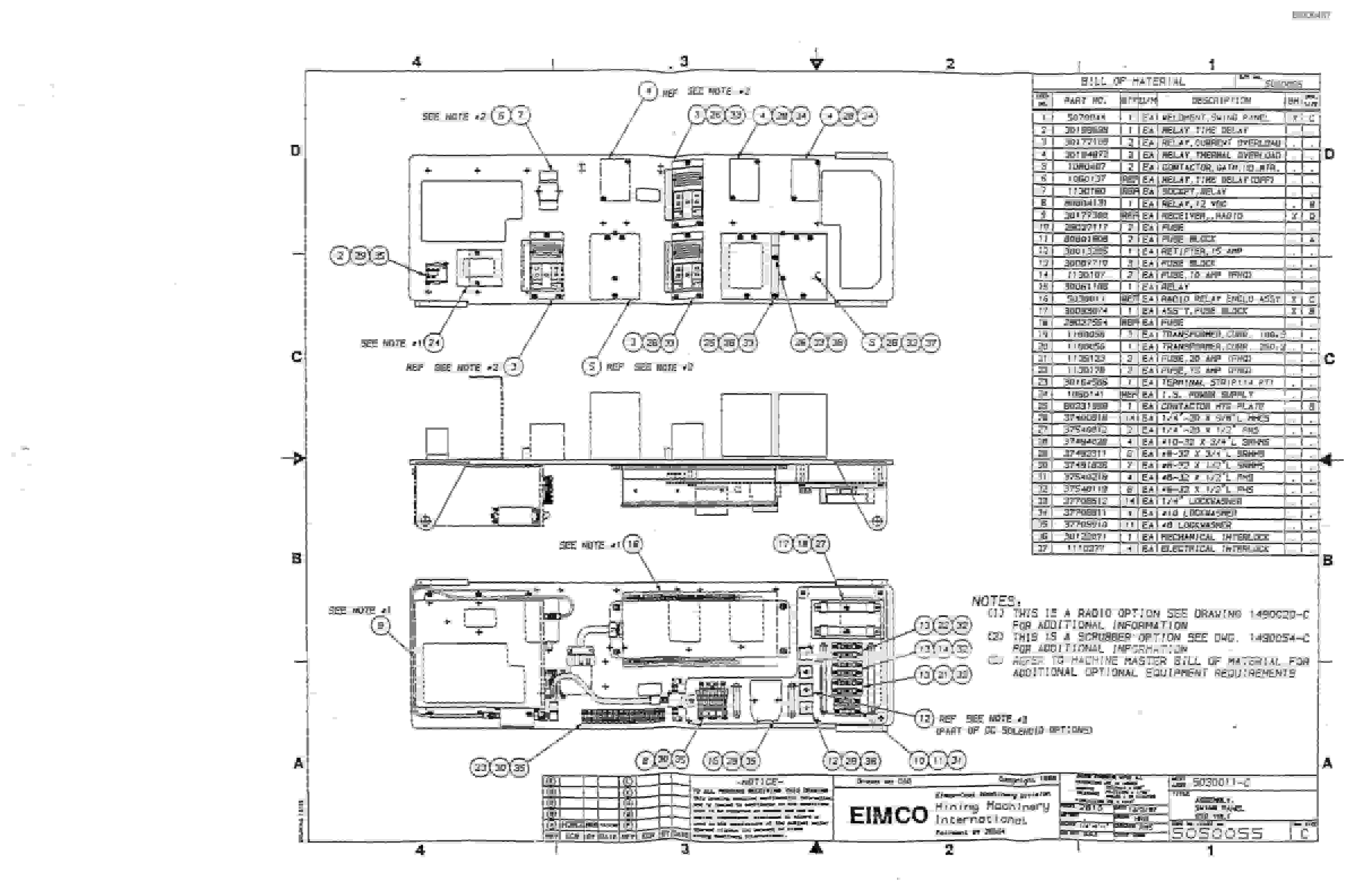 Bucyrus 2810-1 Drum Miner Parts Catalog BI000457-5