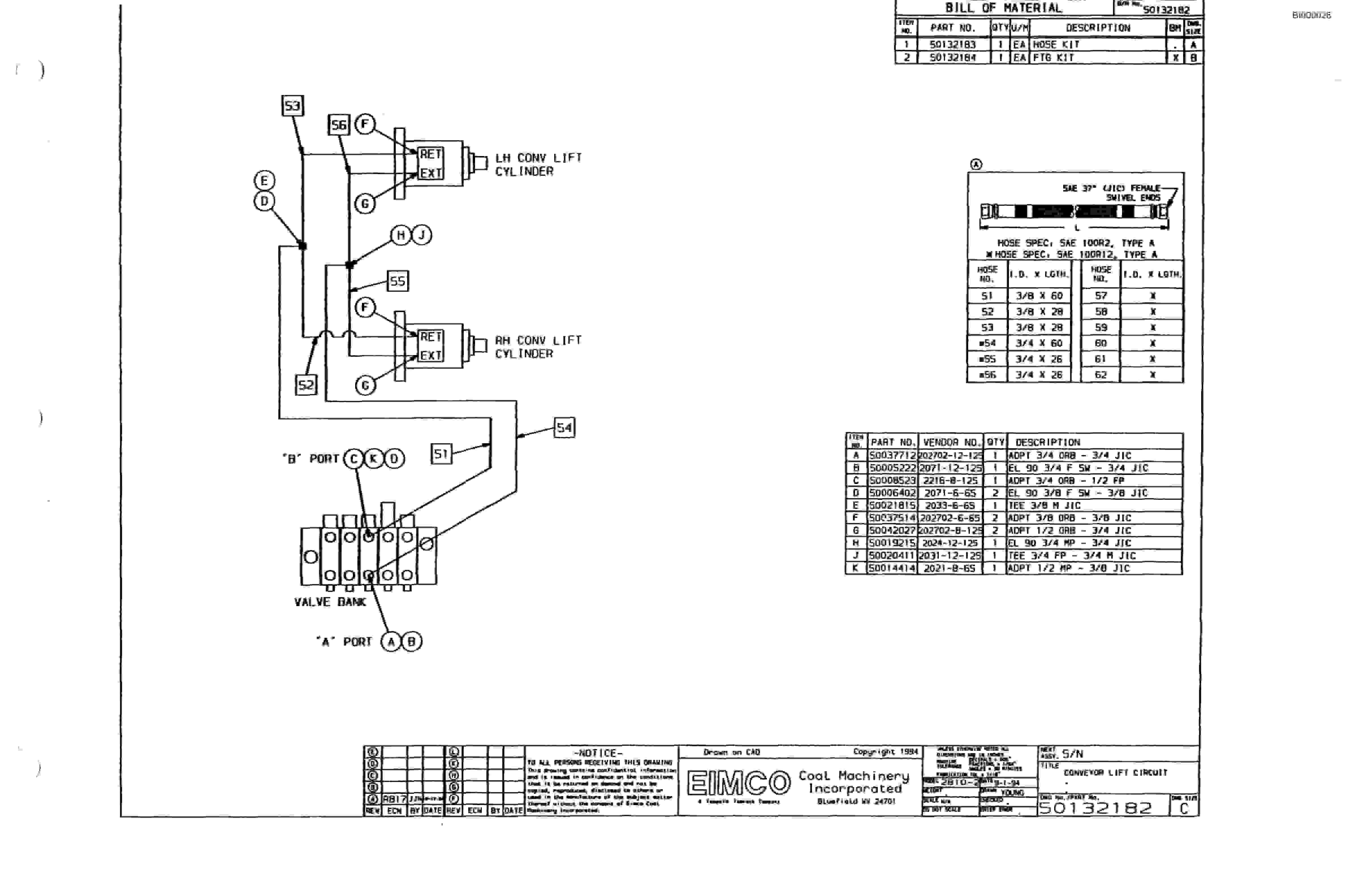 Bucyrus 2810-1 Miner Parts Catalog BI000026-2