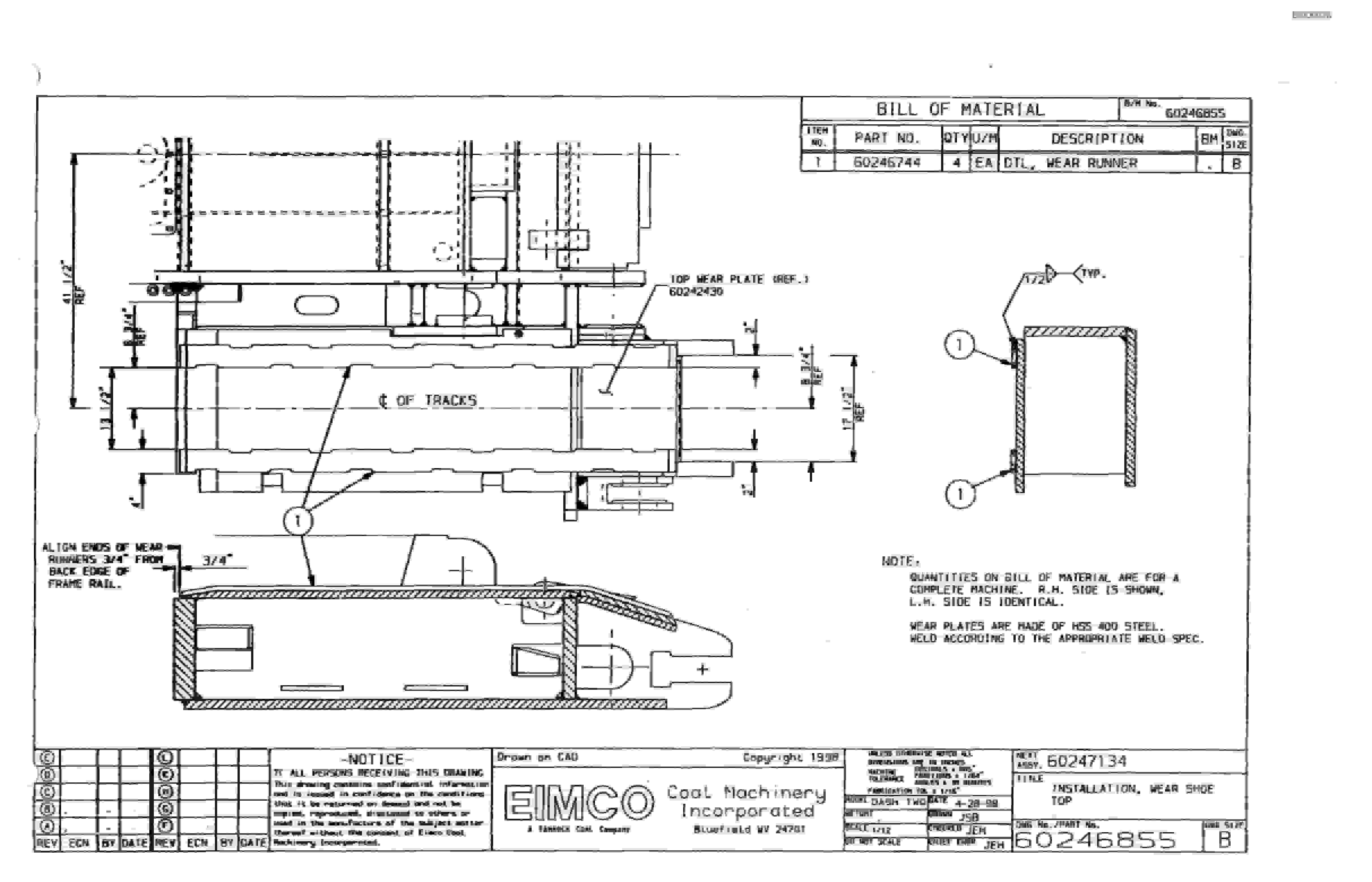 Bucyrus 2810-1 Miner Parts Catalog BI000026-3