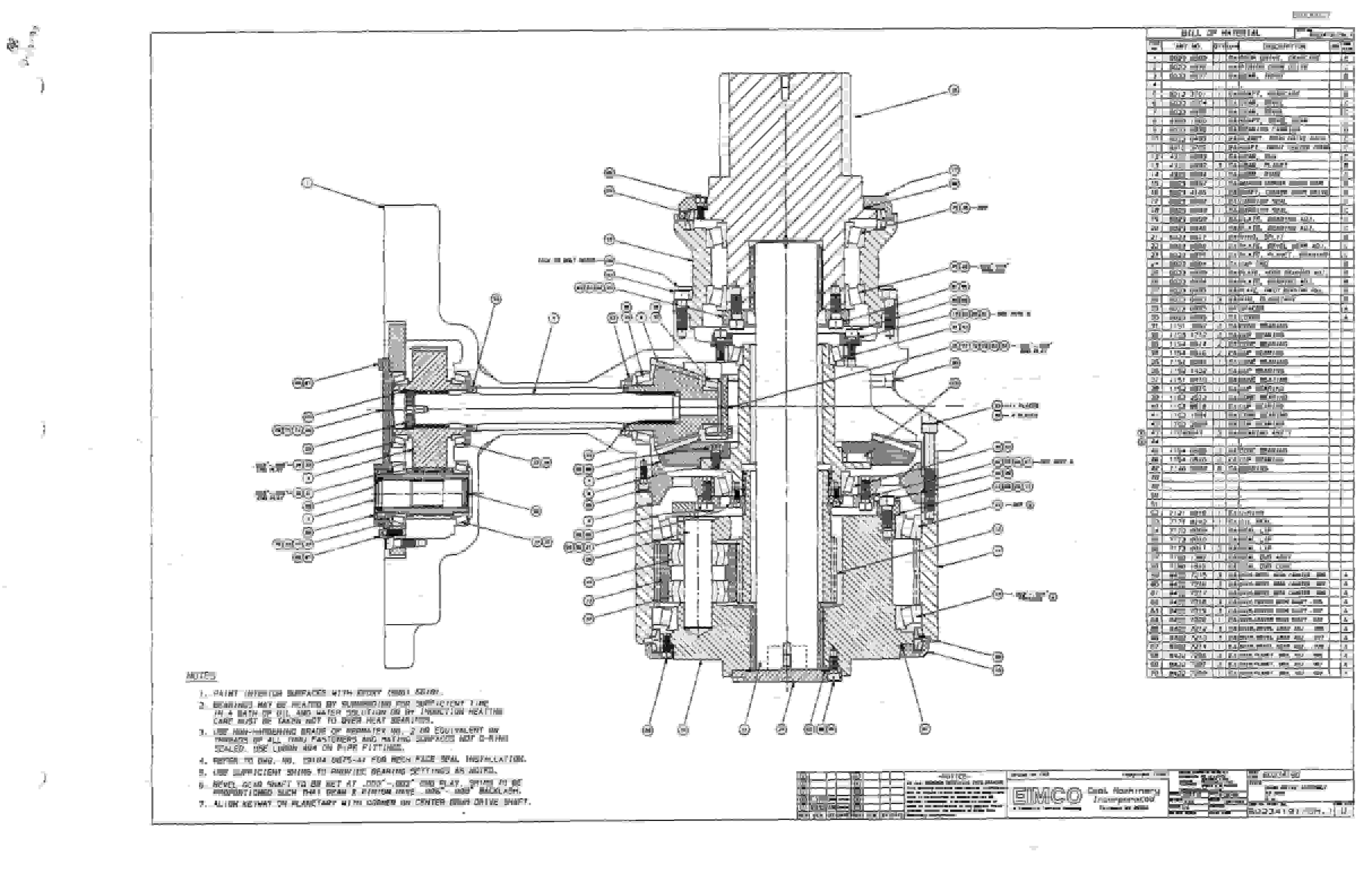 Bucyrus 2810-1 Miner Parts Catalog BI000027-4