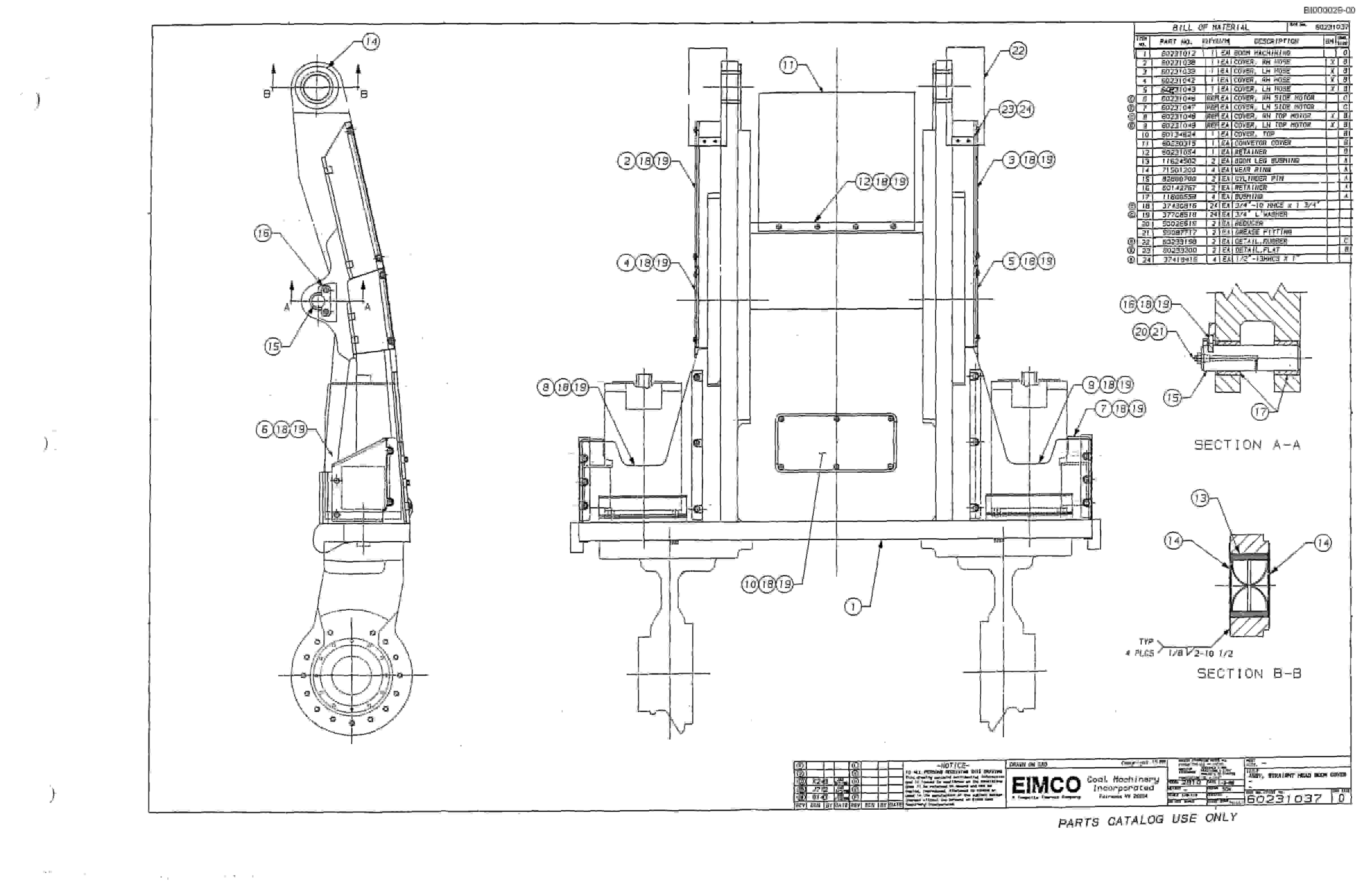 Bucyrus 2810-1 Miner Parts Catalog BI000029-4