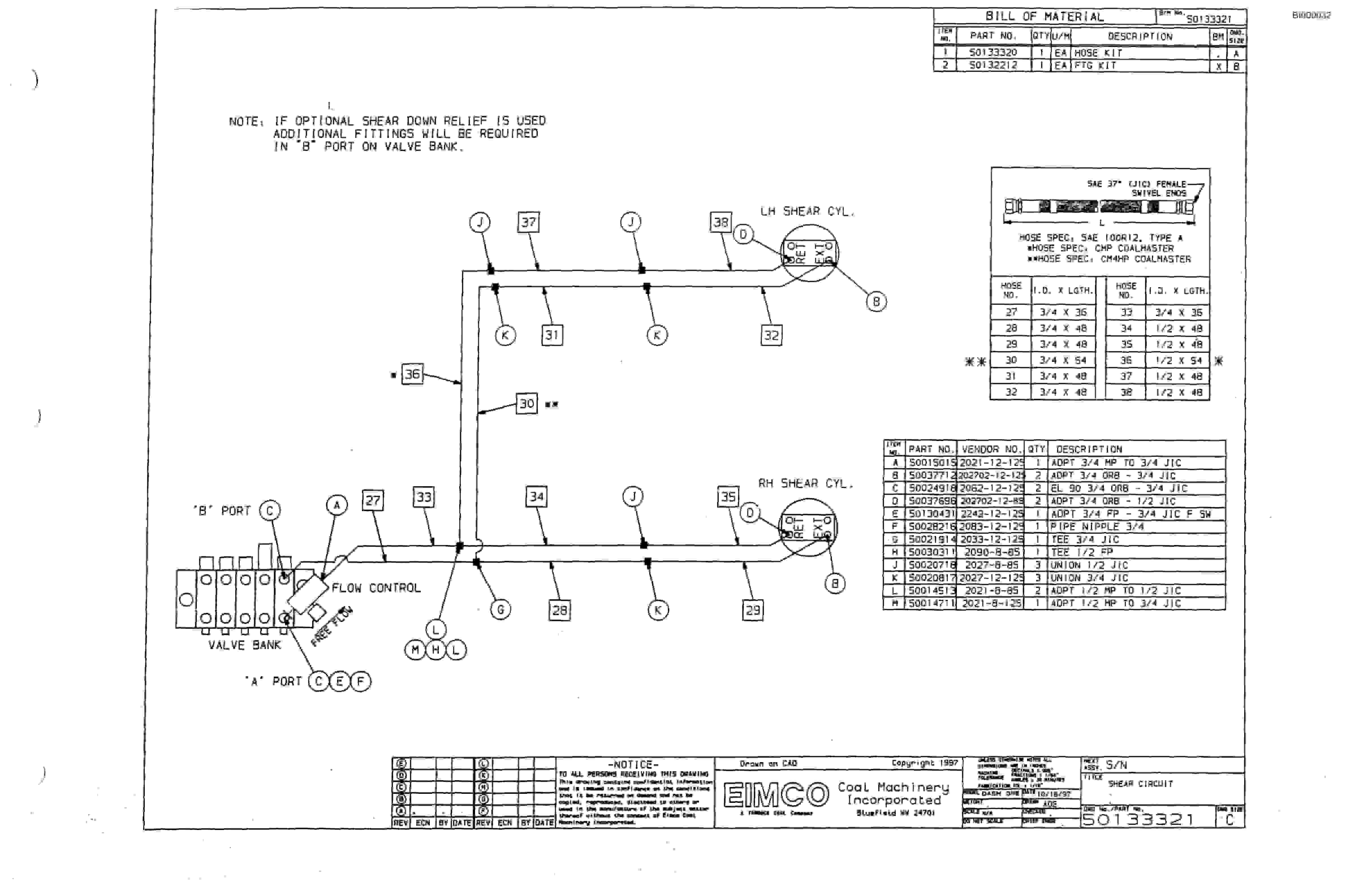 Bucyrus 2810-1 Miner Parts Catalog BI000032-2