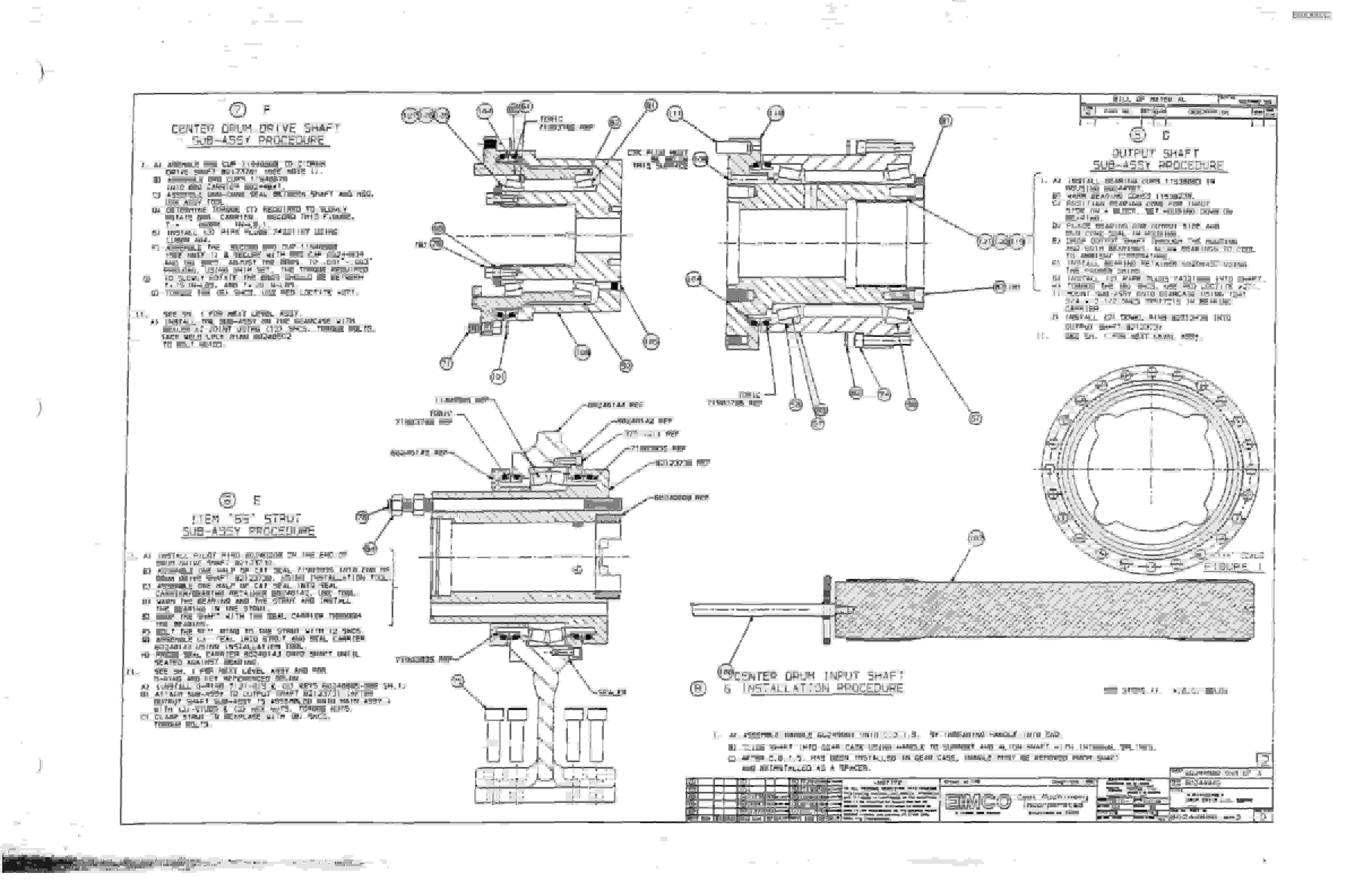 Bucyrus 2810-1 Miner Parts Catalog BI000032-4