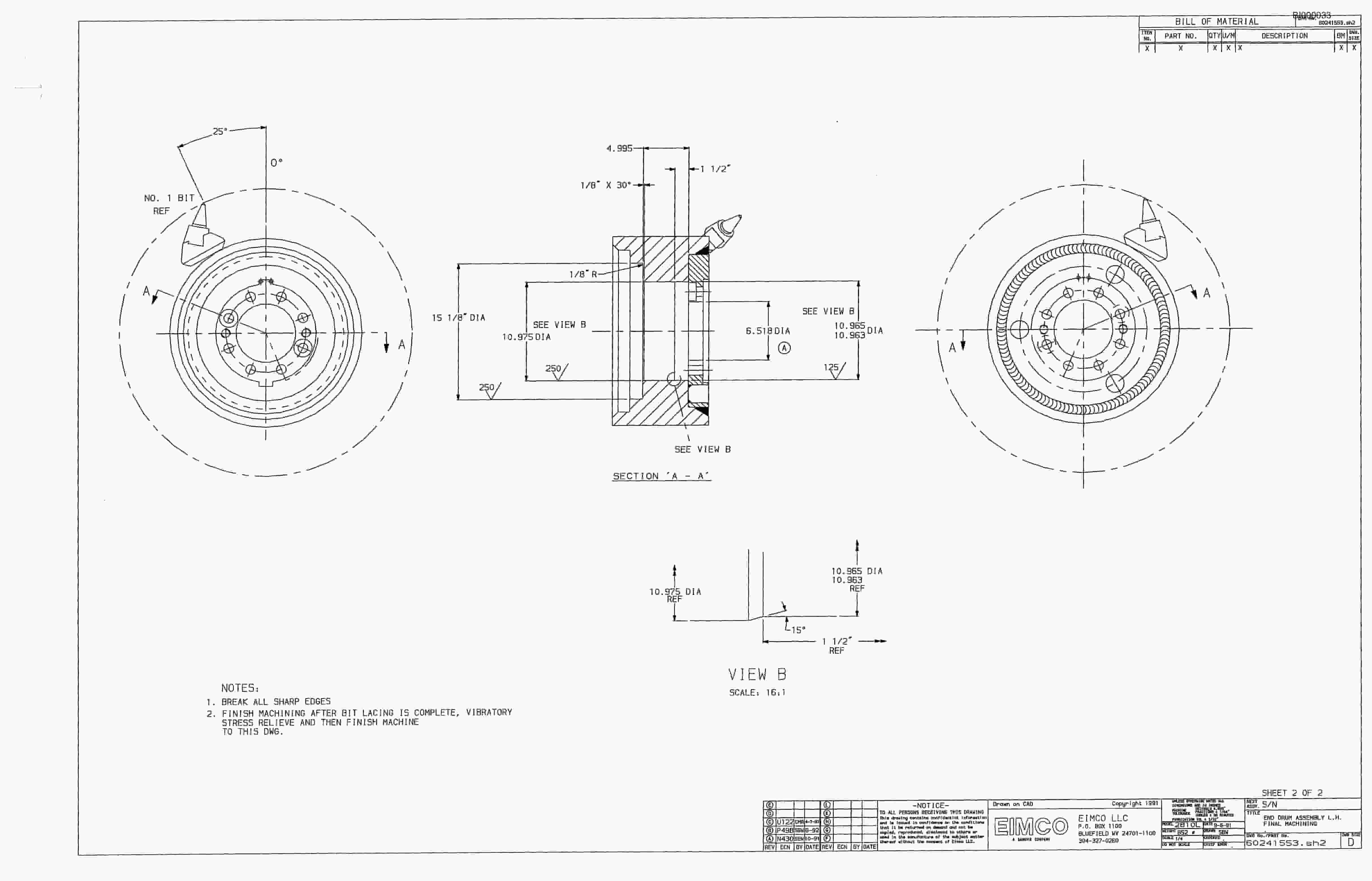 Bucyrus 2810-1 Miner Parts Catalog BI000033-4