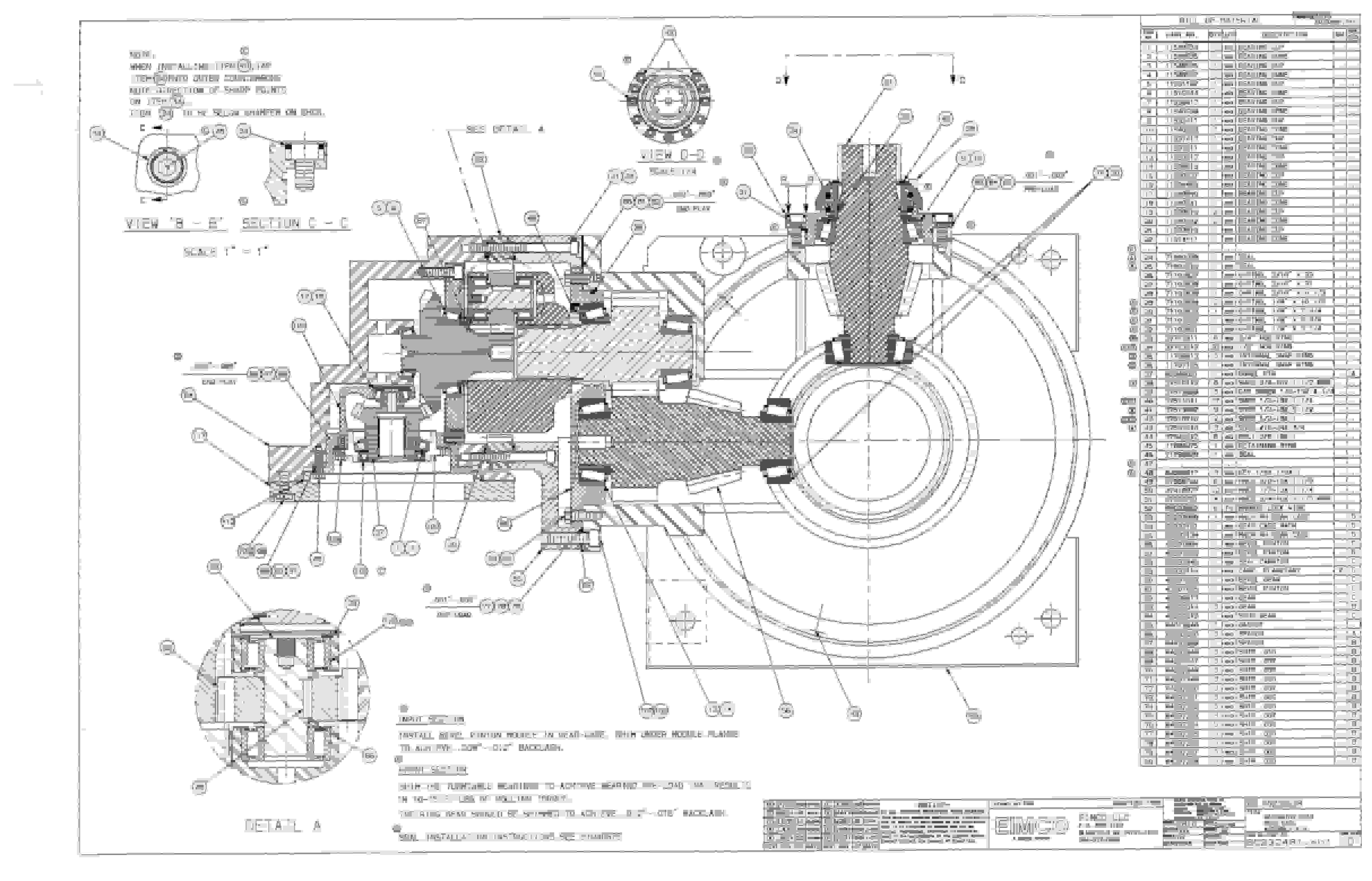 Bucyrus 2810-1 Miner Parts Catalog BI000033-5