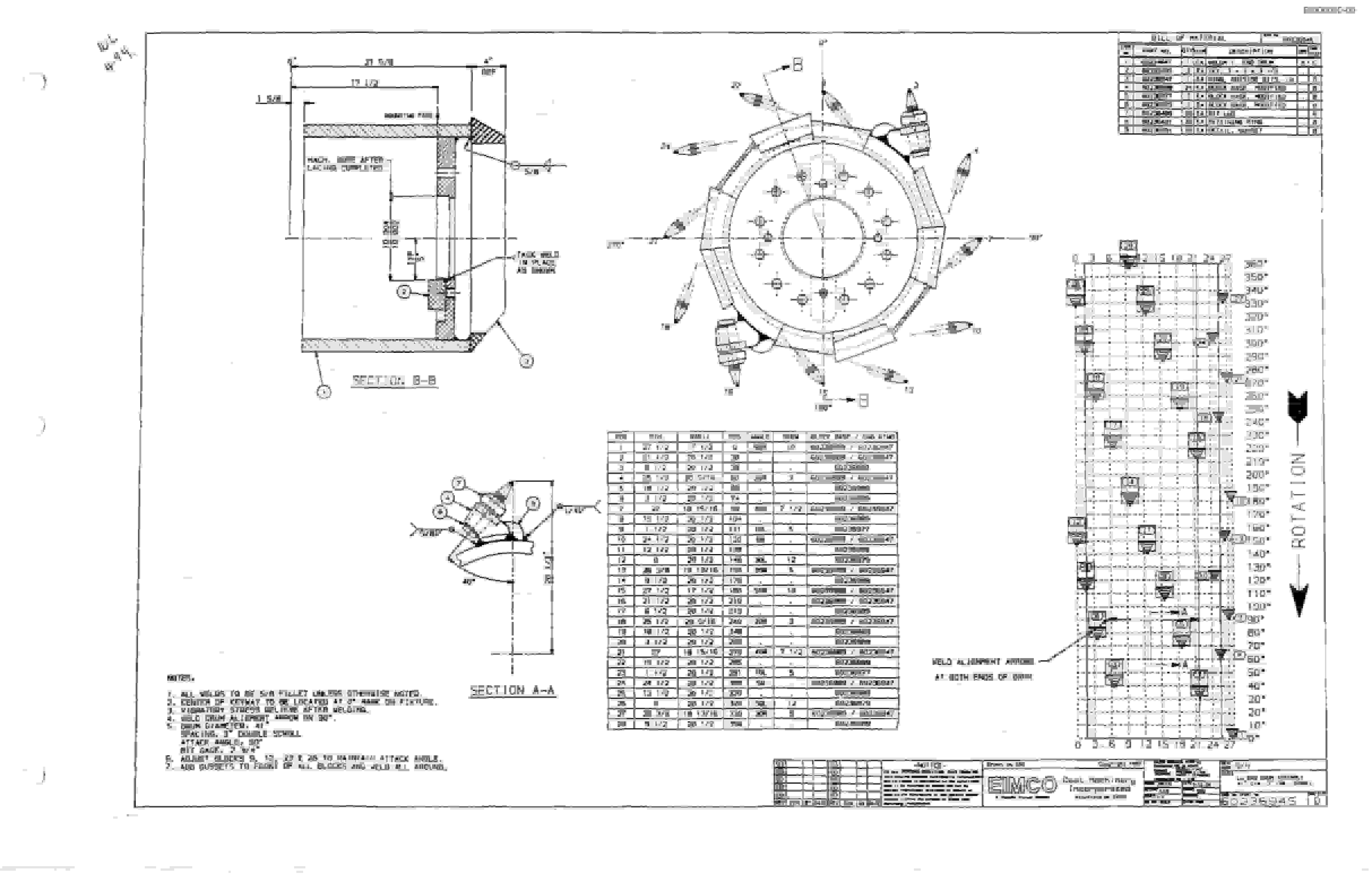 Bucyrus 2810-1 Miner Parts Catalog BI000090-5