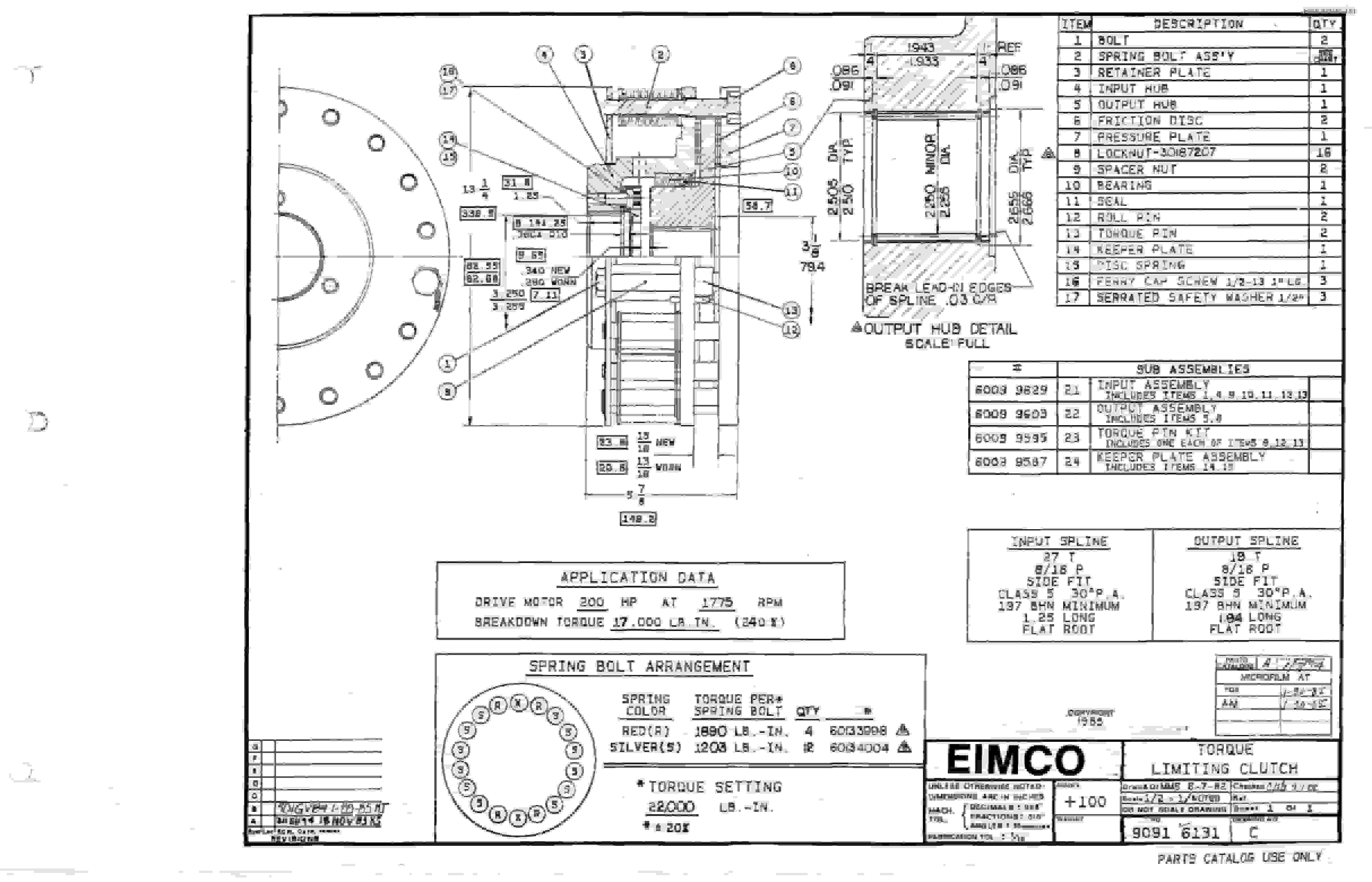 Bucyrus 2810-1 Miner Parts Catalog BI000106-5