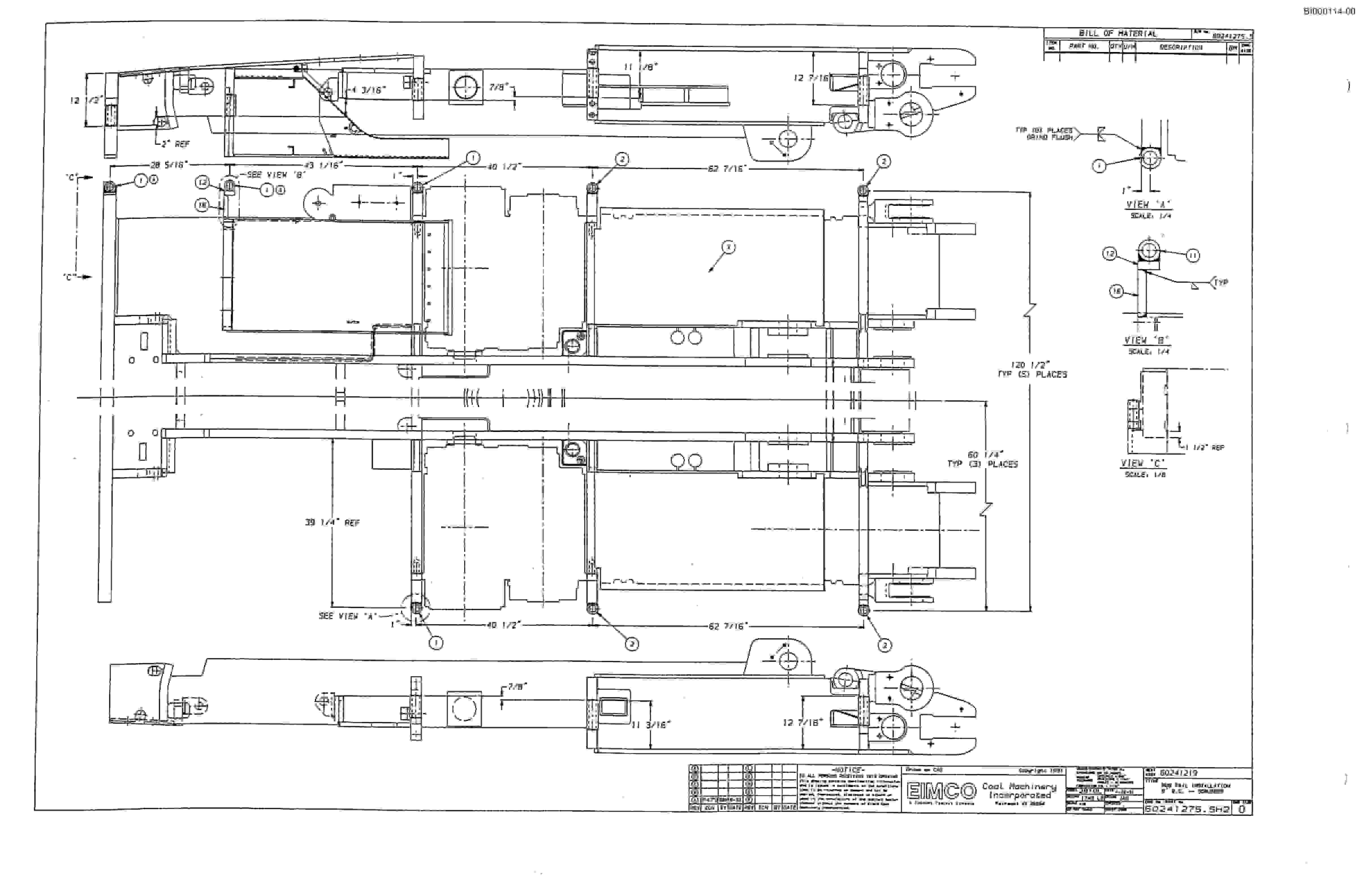 Bucyrus 2810-1 Miner Parts Catalog BI000114-3