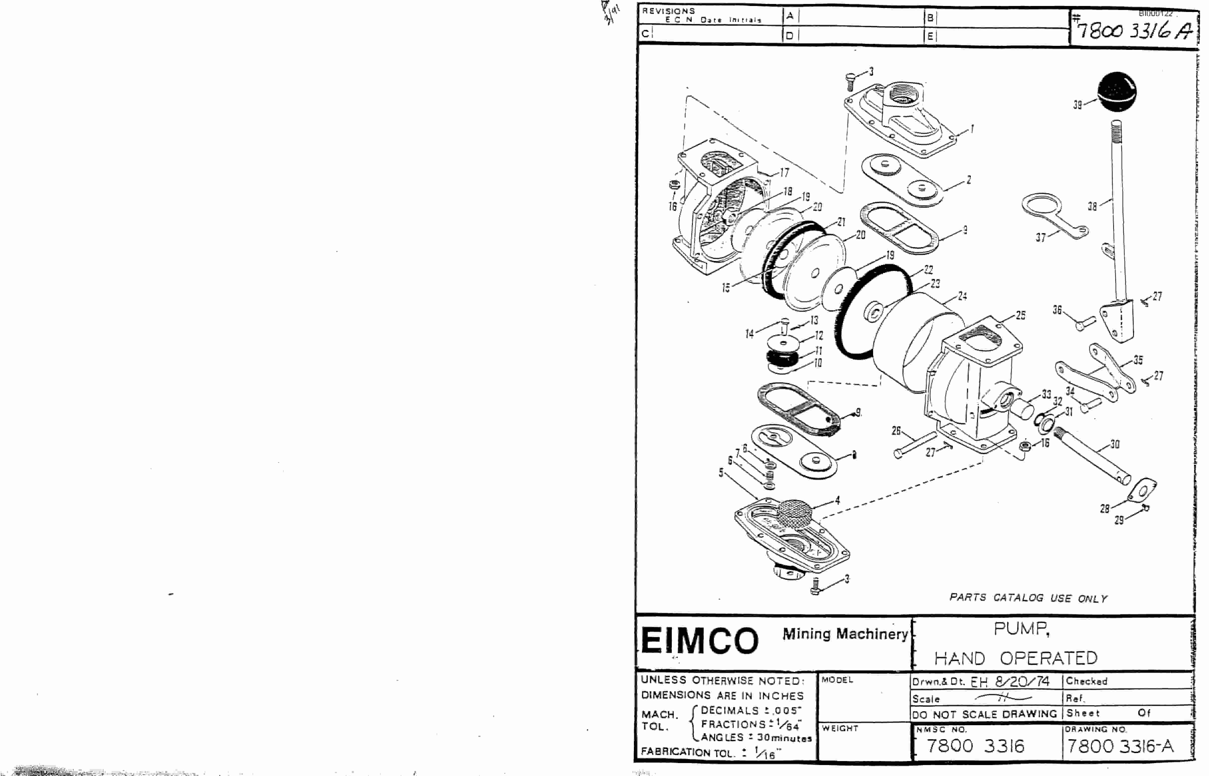 Bucyrus 2810-1 Miner Parts Catalog BI000122-2