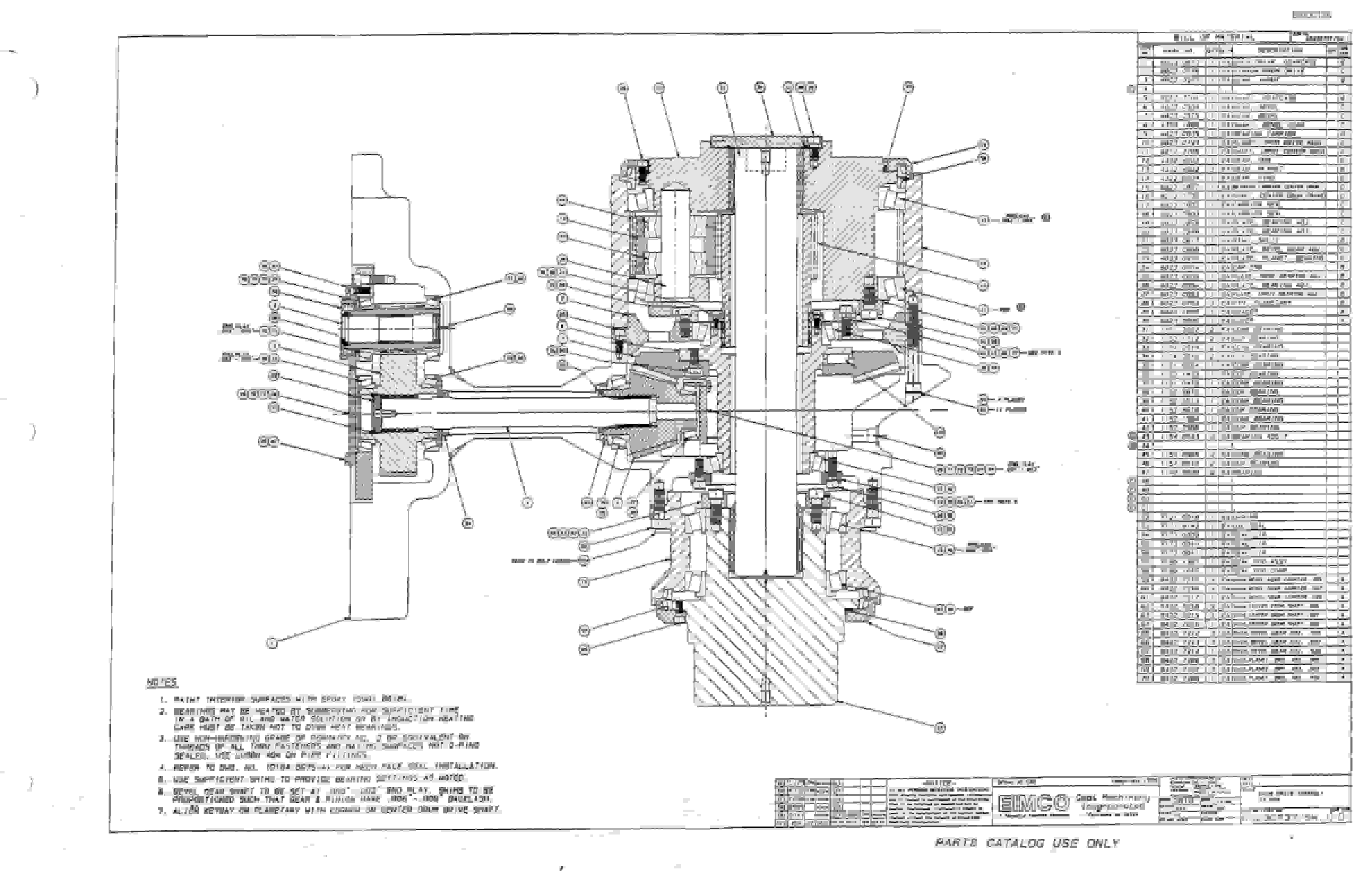 Bucyrus 2810-1 Miner Parts Catalog BI000128-5
