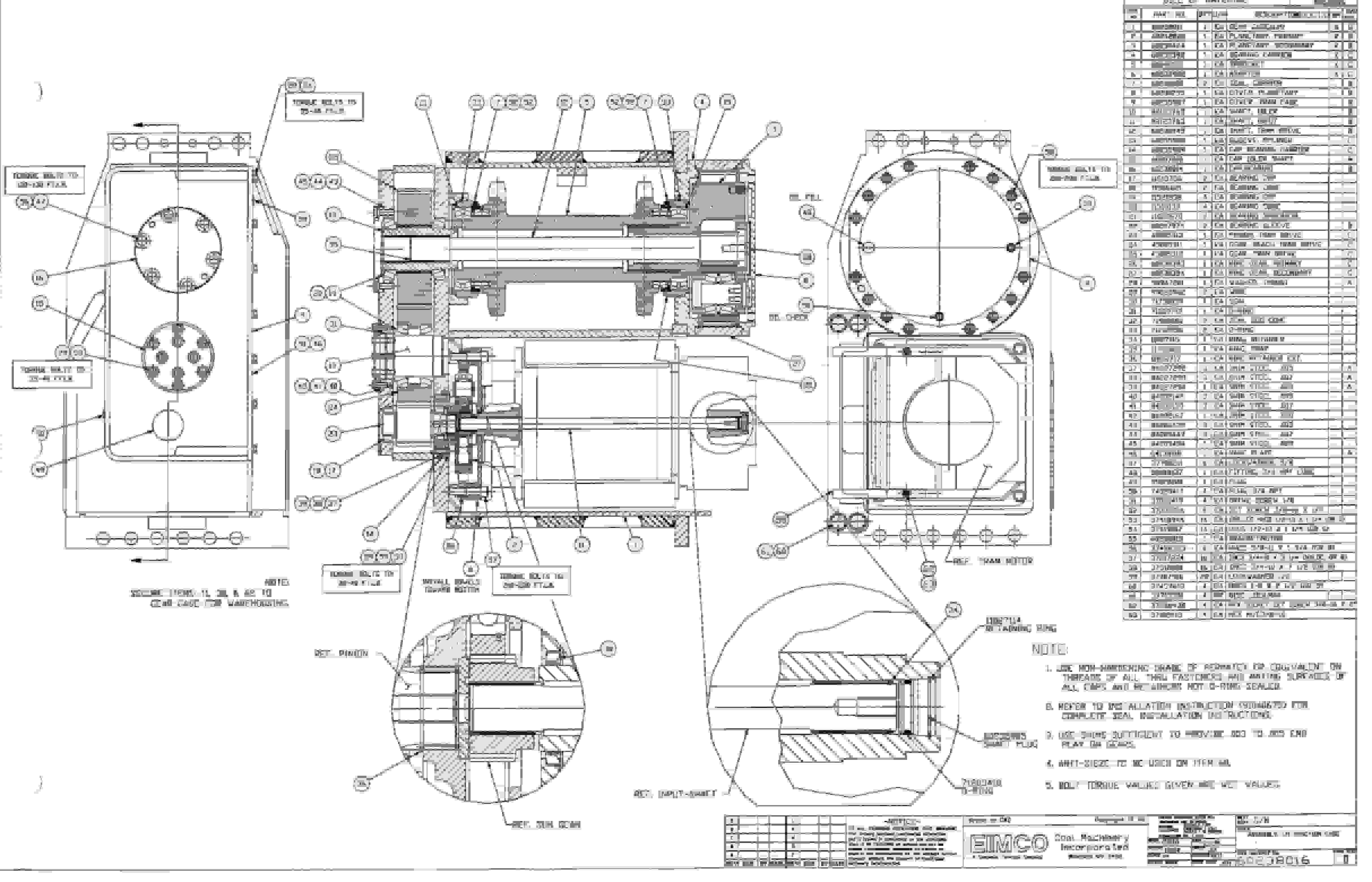 Bucyrus 2810-1 Miner Parts Catalog BI000132-3