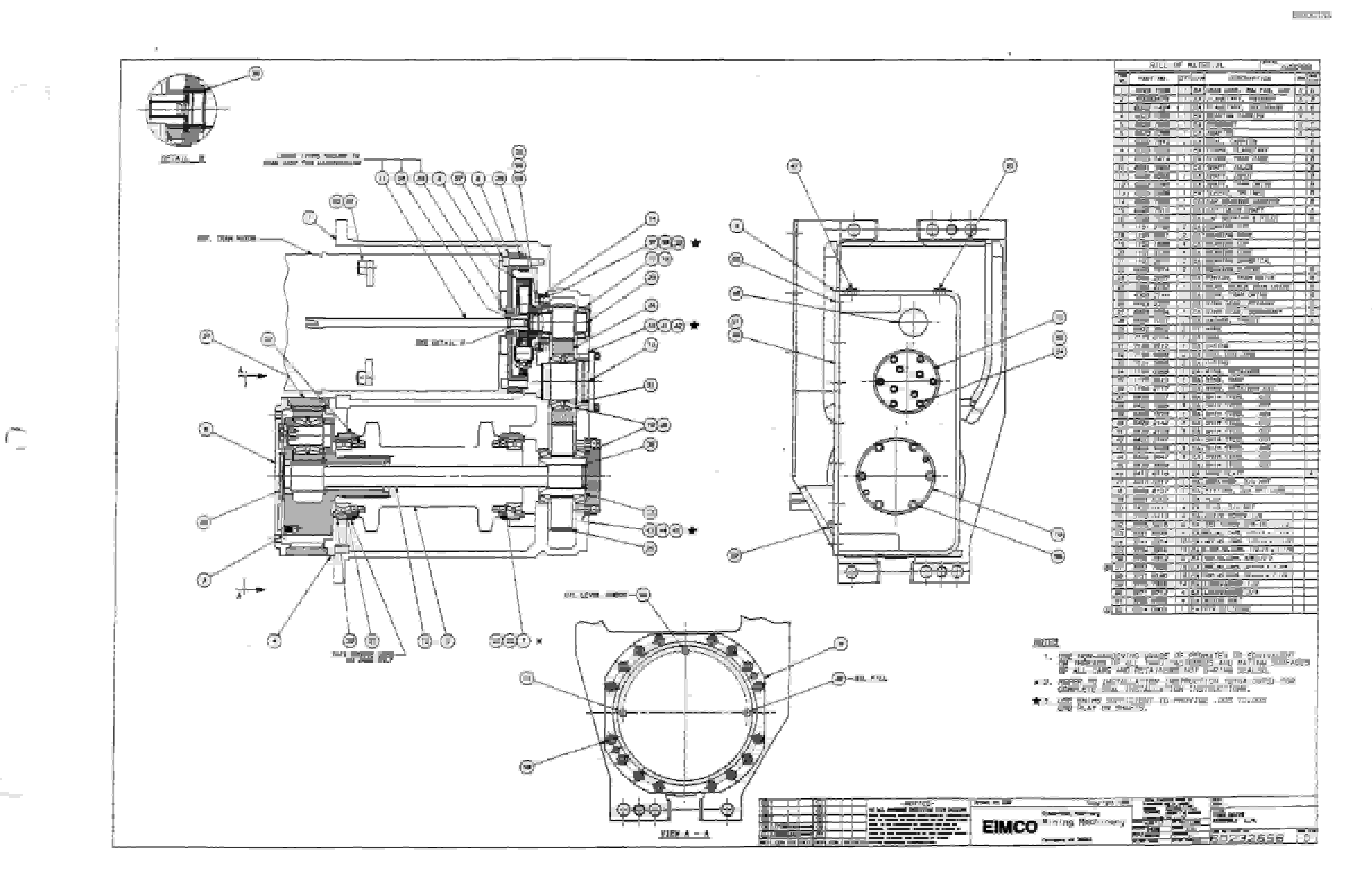 Bucyrus 2810-1 Miner Parts Catalog BI000133-3