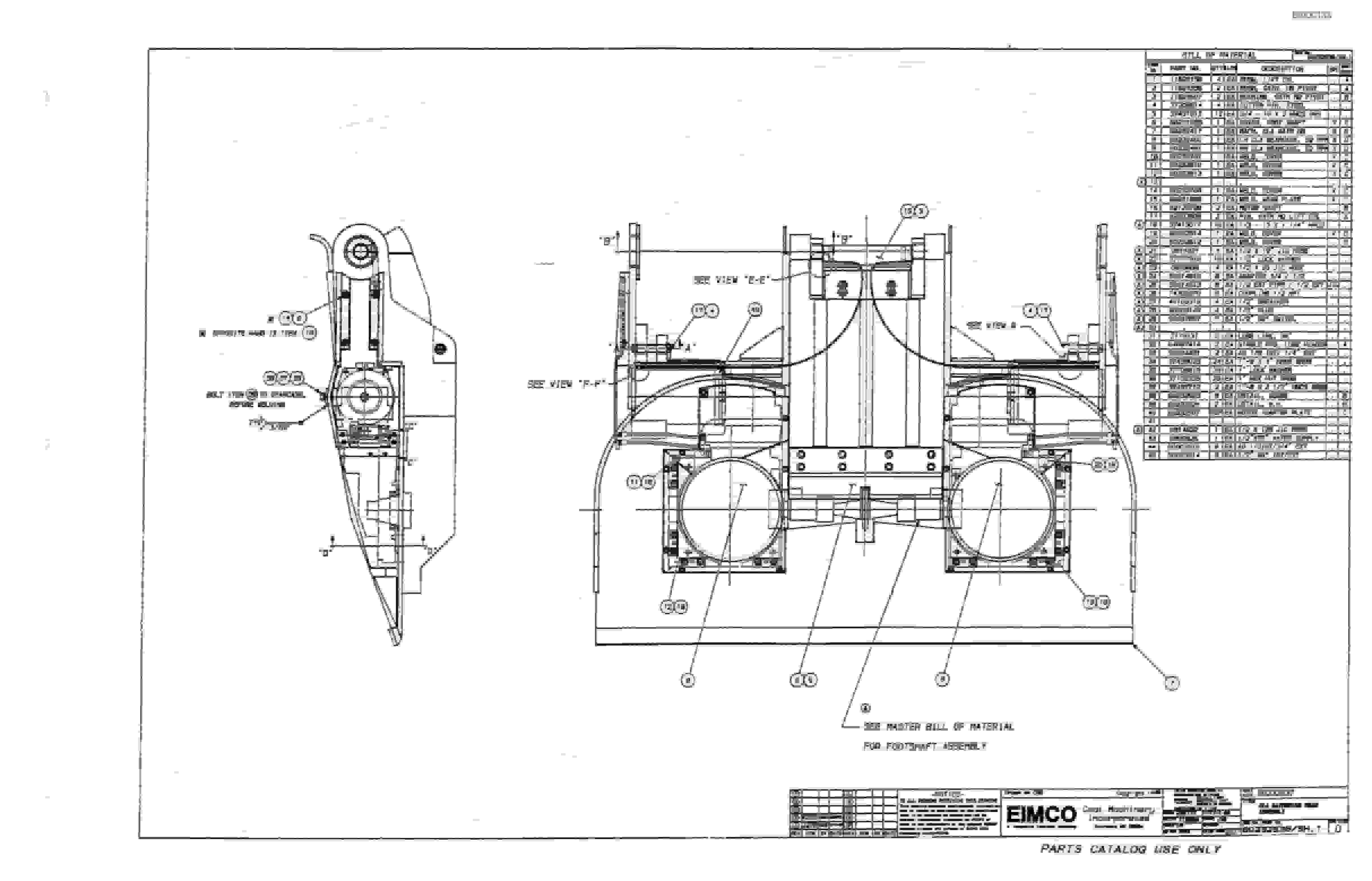 Bucyrus 2810-1 Miner Parts Catalog BI000133-5