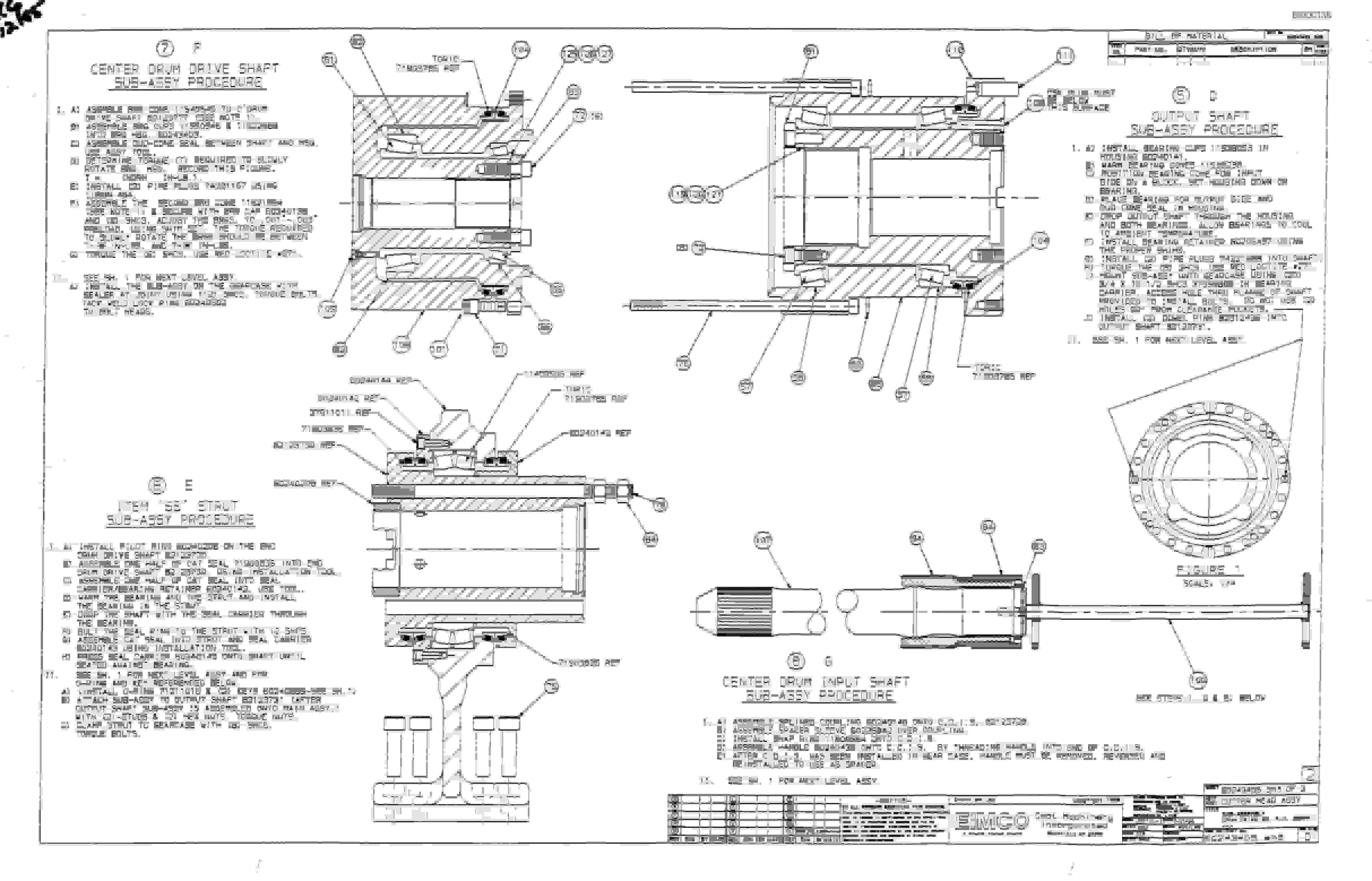 Bucyrus 2810-1 Miner Parts Catalog BI000138-4