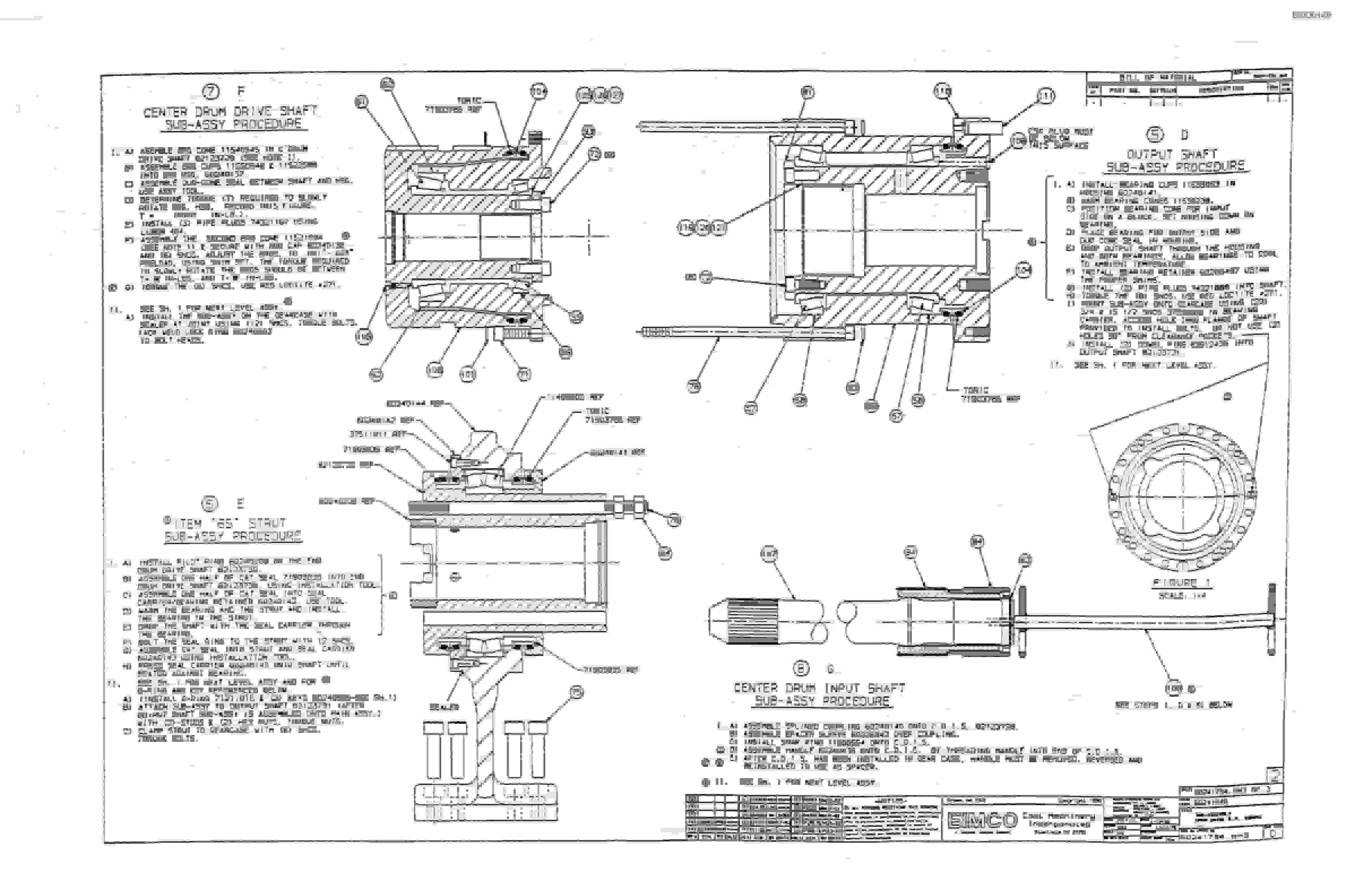Bucyrus 2810-1 Miner Parts Catalog BI000149-4