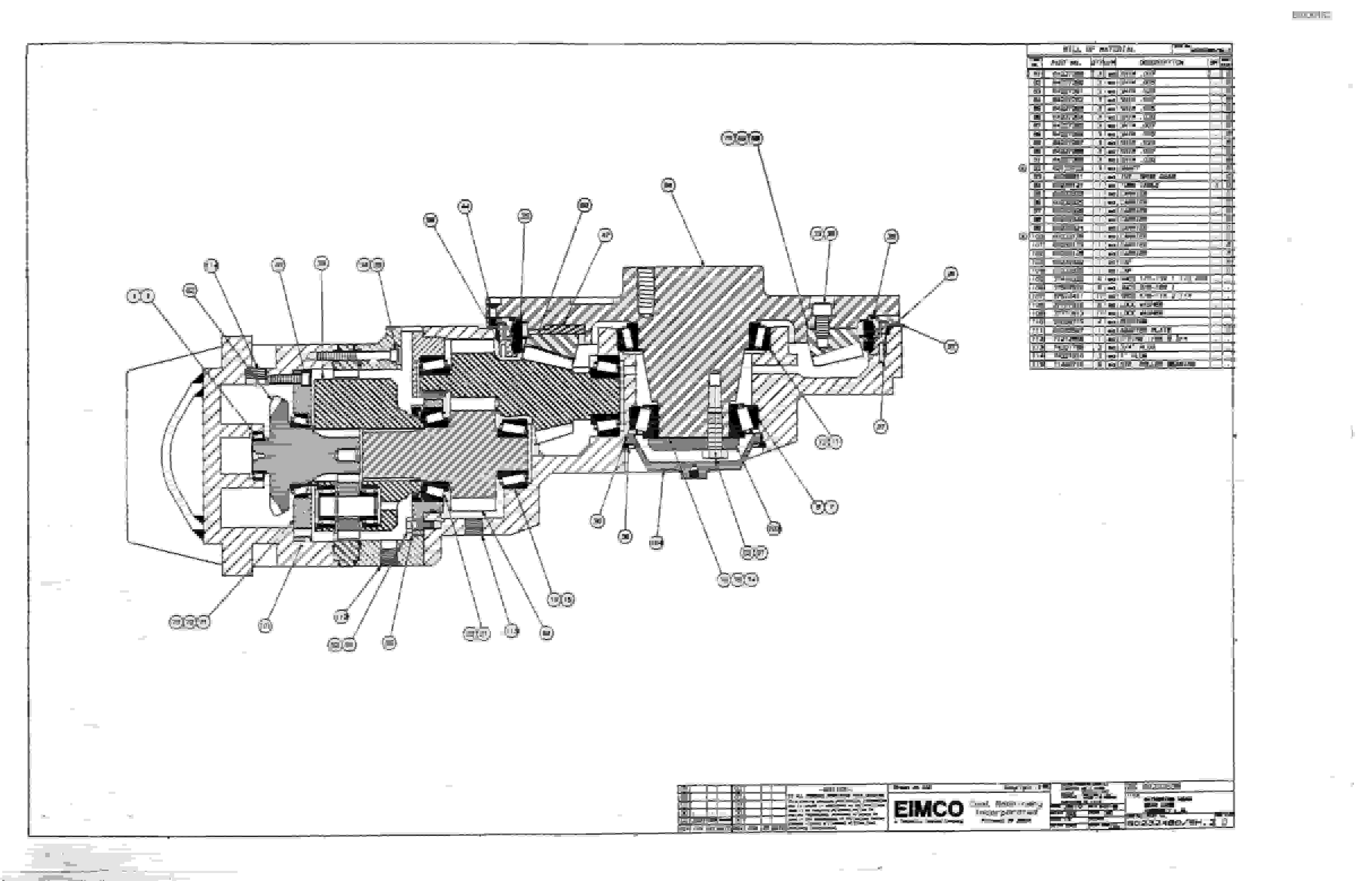 Bucyrus 2810-1 Miner Parts Catalog BI000152-2