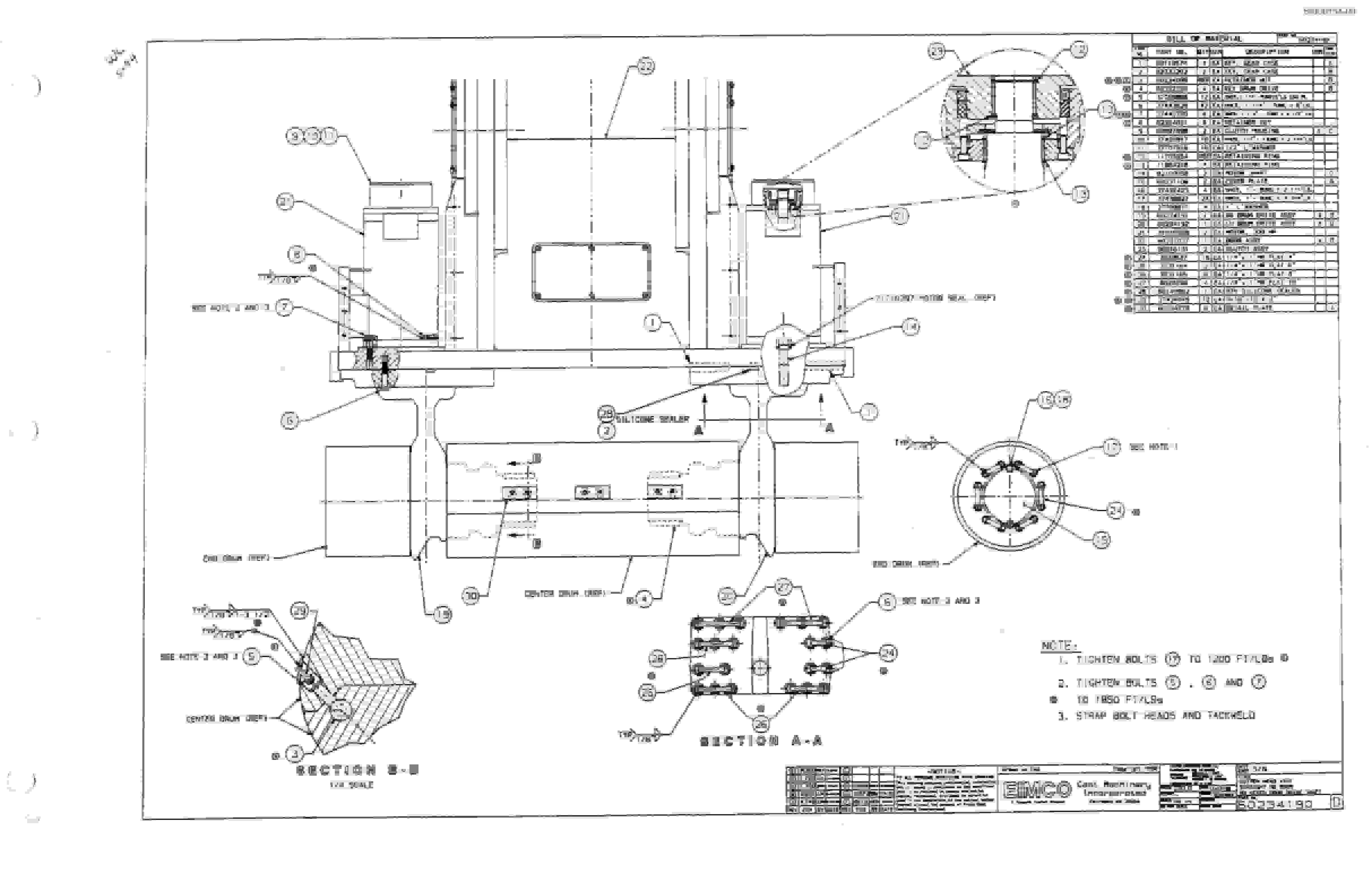 Bucyrus 2810-1 Miner Parts Catalog BI000154-5