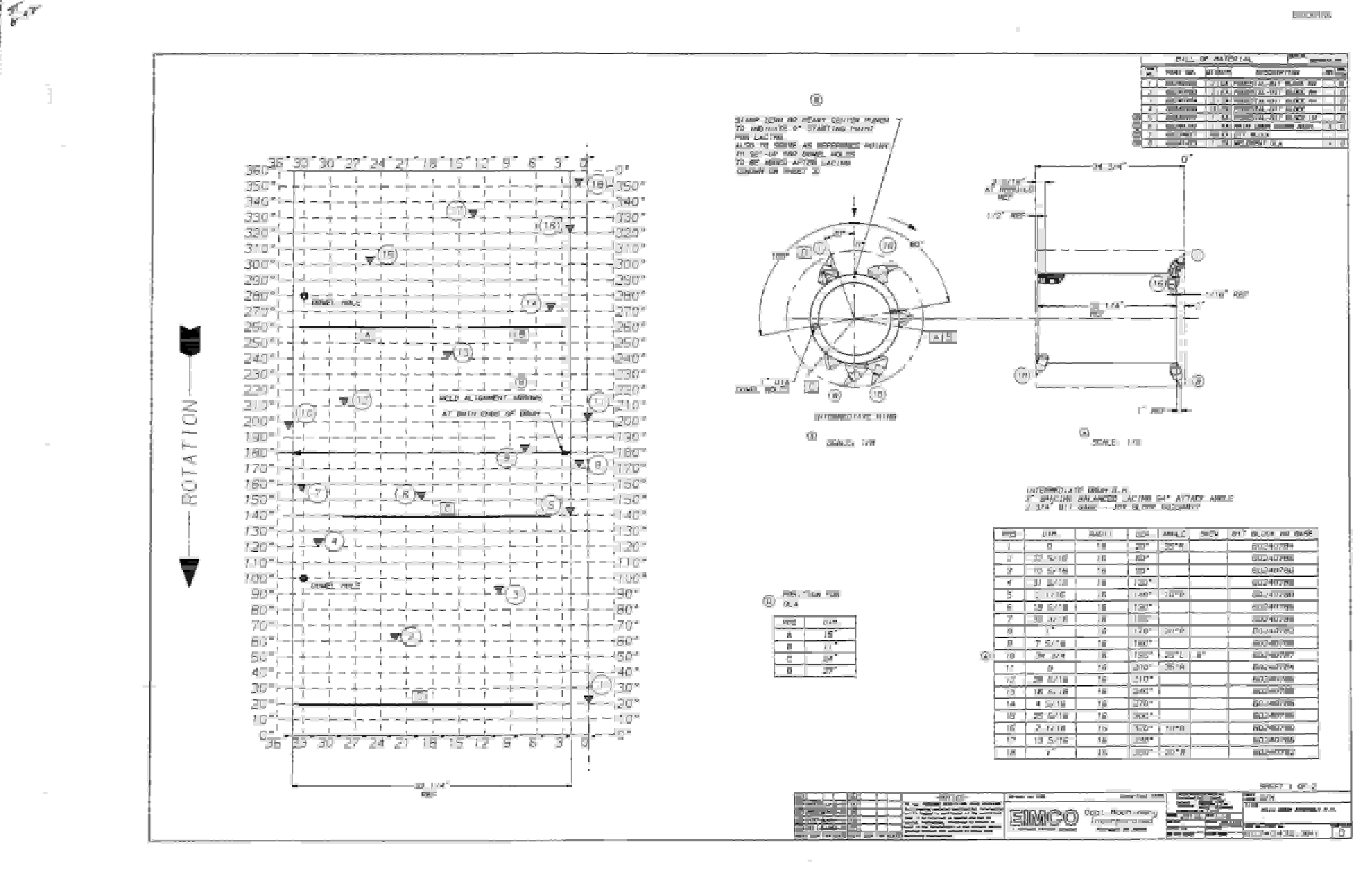 Bucyrus 2810-1 Miner Parts Catalog BI000168-5