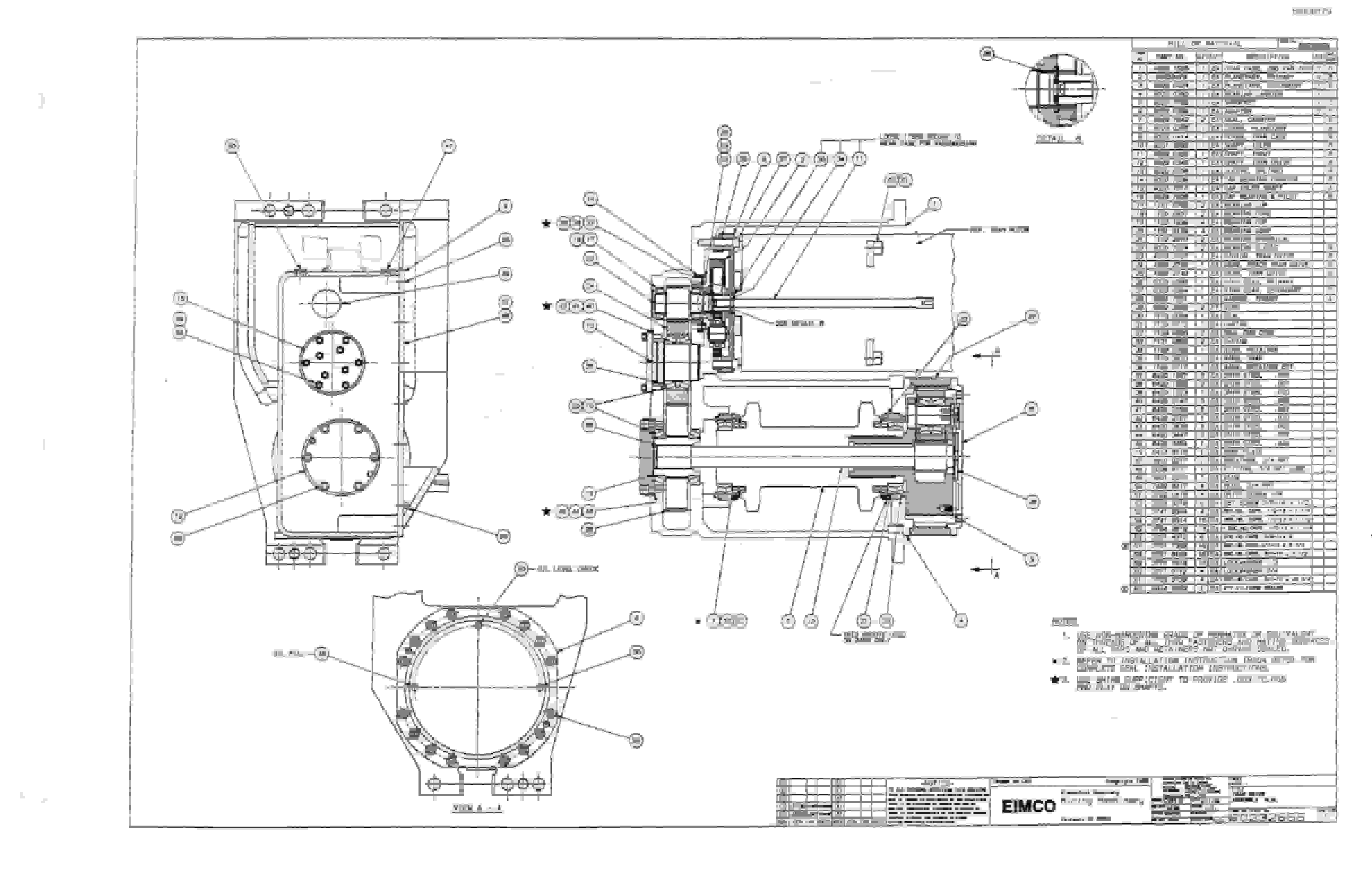 Bucyrus 2810-1 Miner Parts Catalog BI000179-3