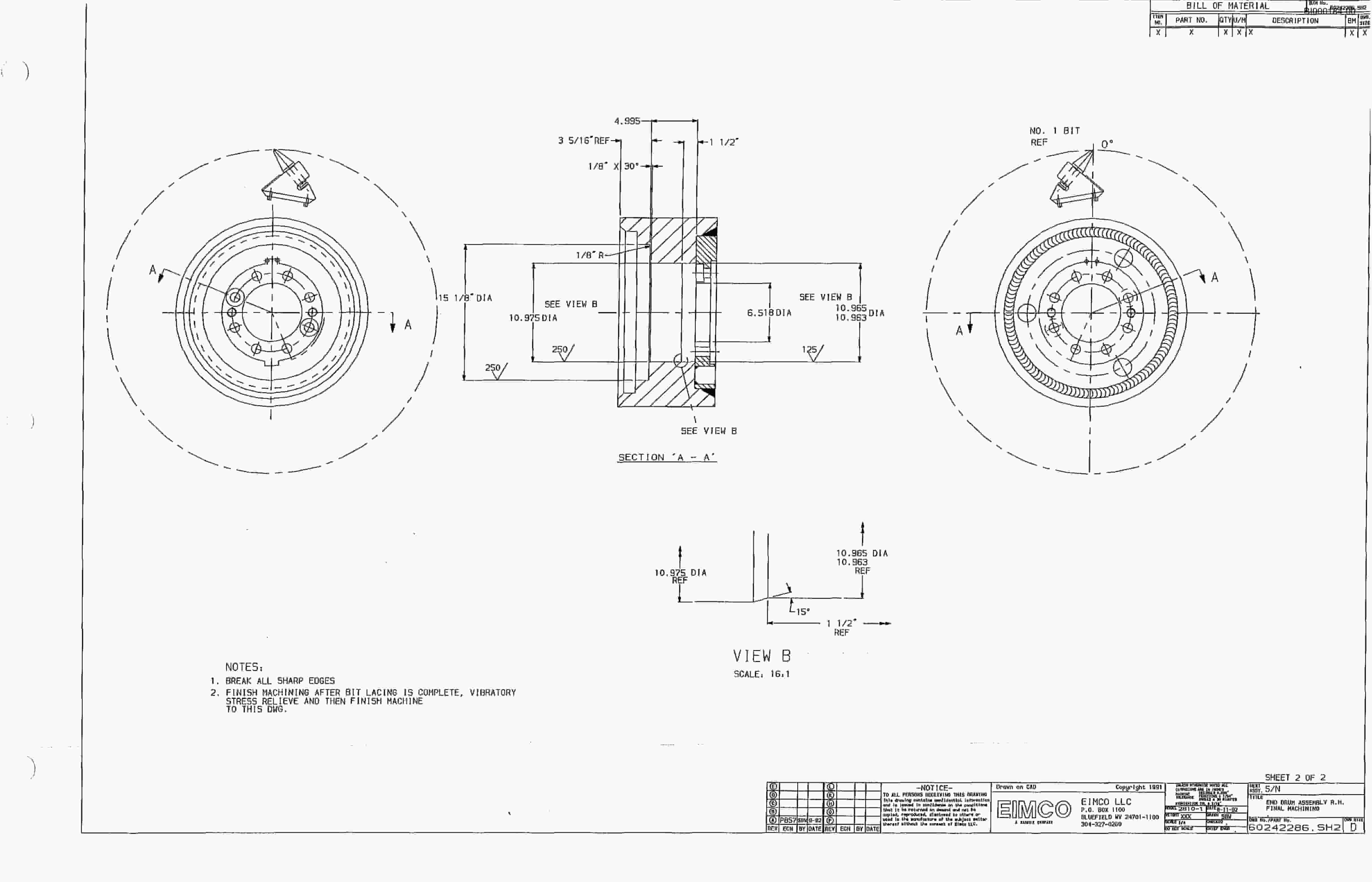 Bucyrus 2810-1 Miner Parts Catalog BI000184-3