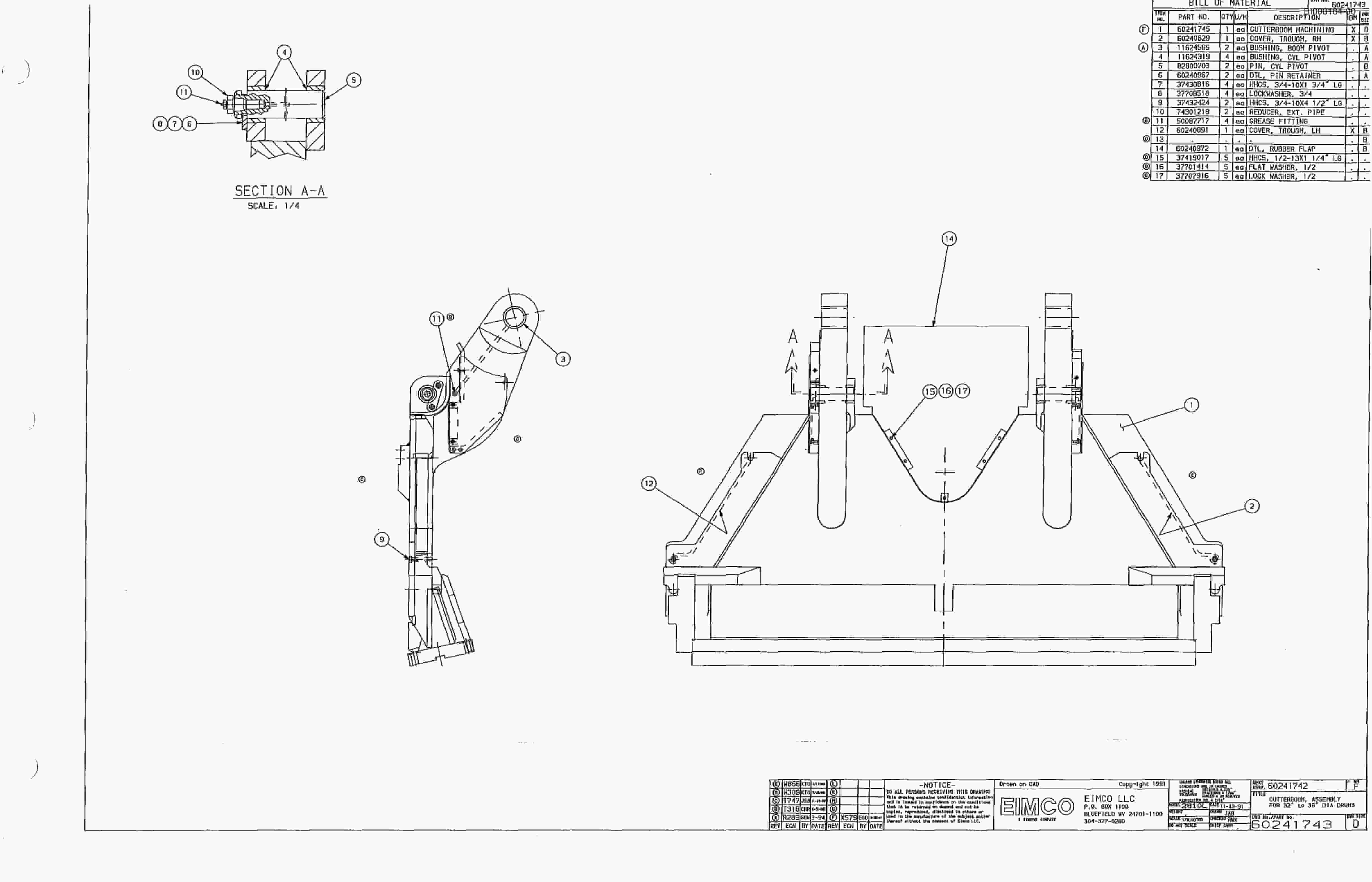 Bucyrus 2810-1 Miner Parts Catalog BI000184-4