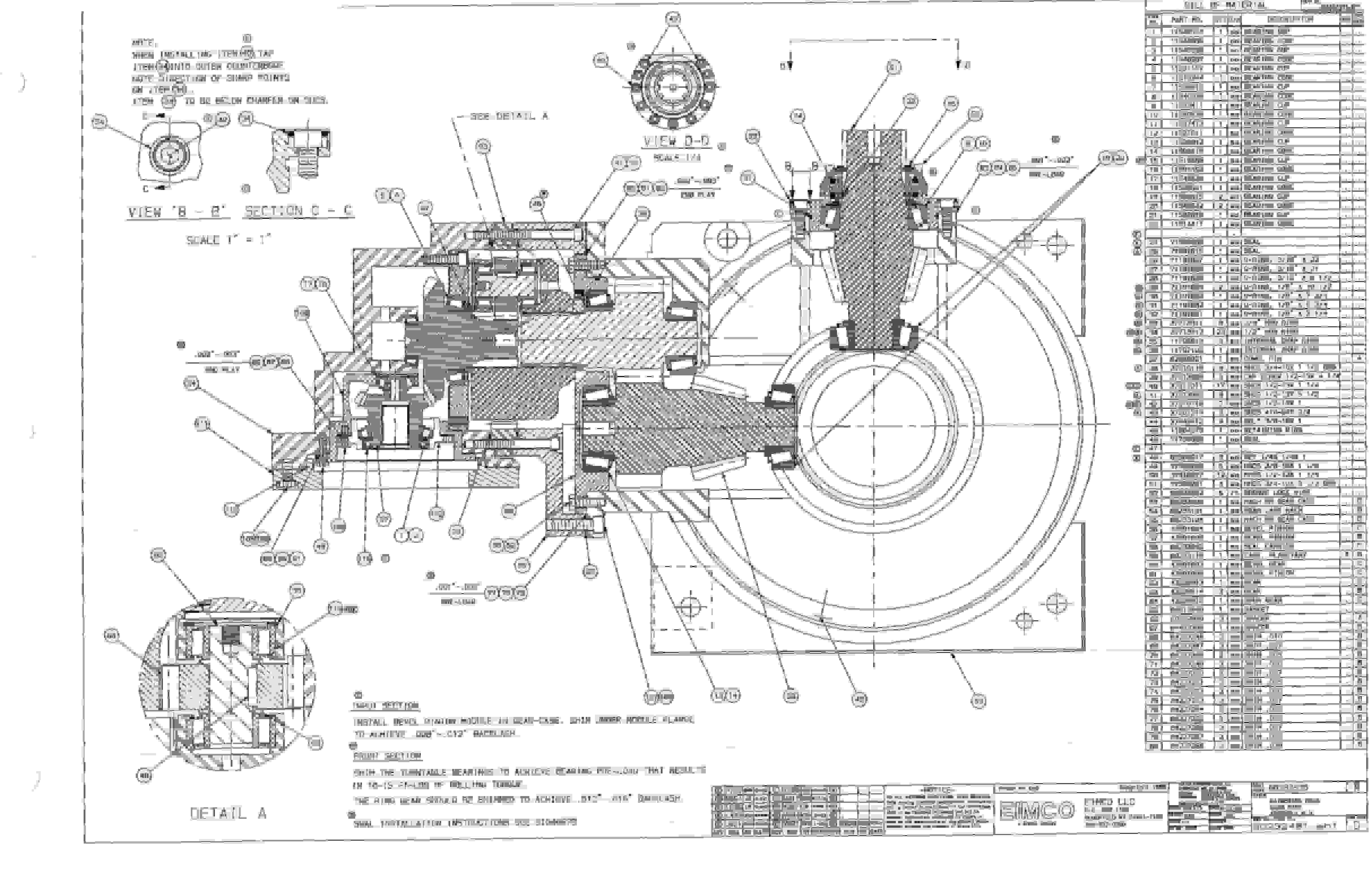 Bucyrus 2810-1 Miner Parts Catalog BI000184-5
