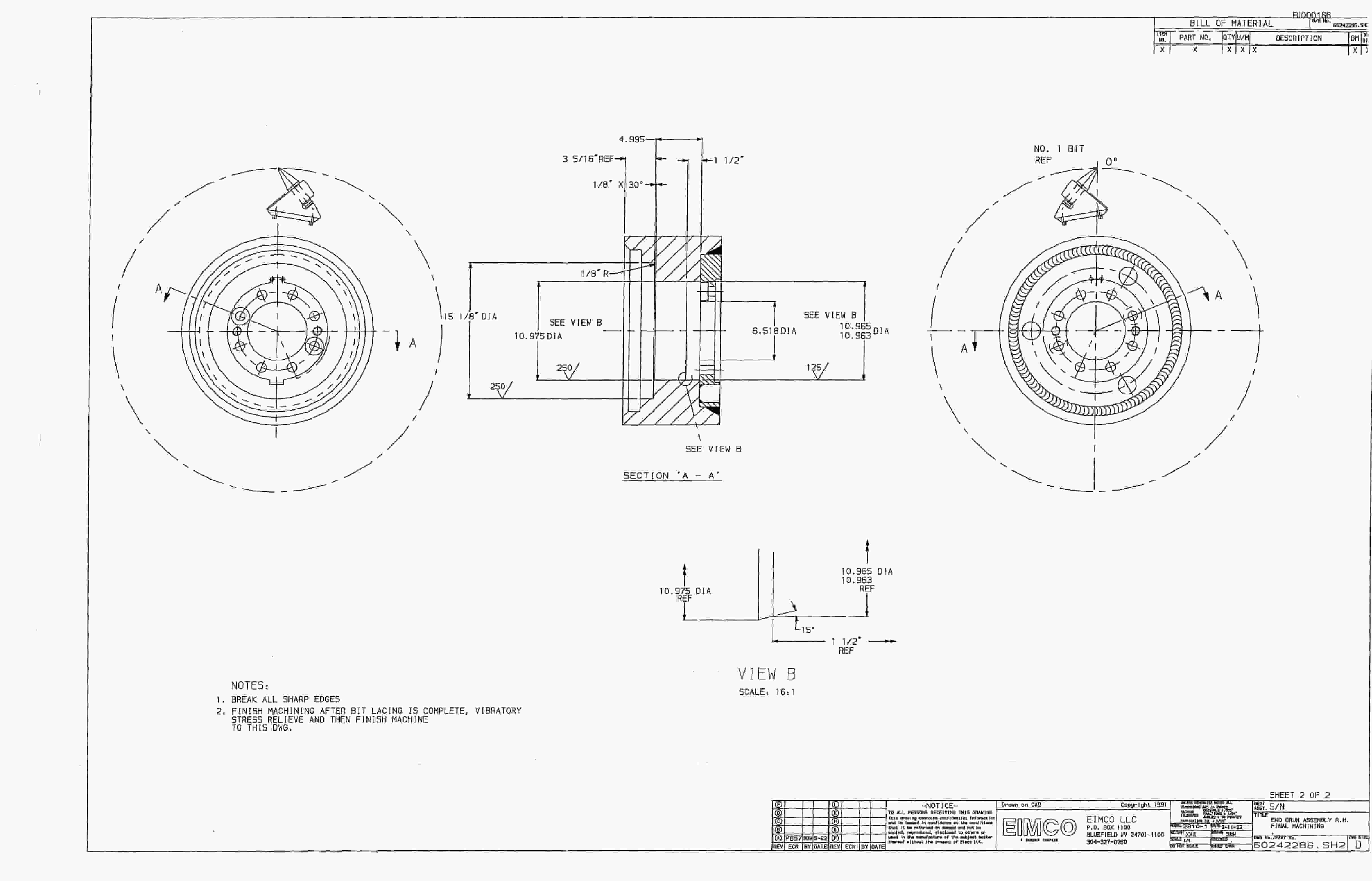 Bucyrus 2810-1 Miner Parts Catalog BI000186-3