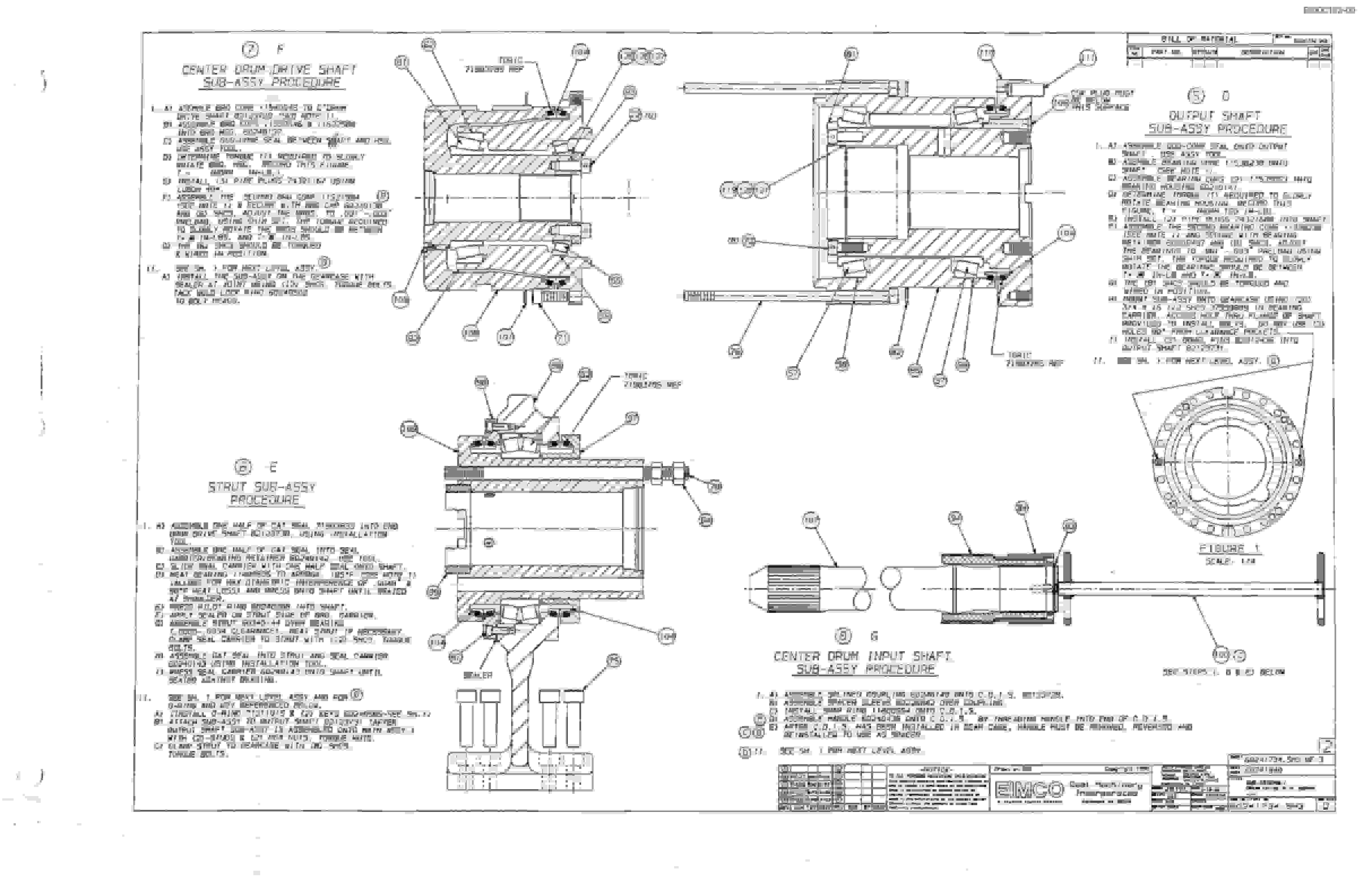 Bucyrus 2810-1 Miner Parts Catalog BI000193-5