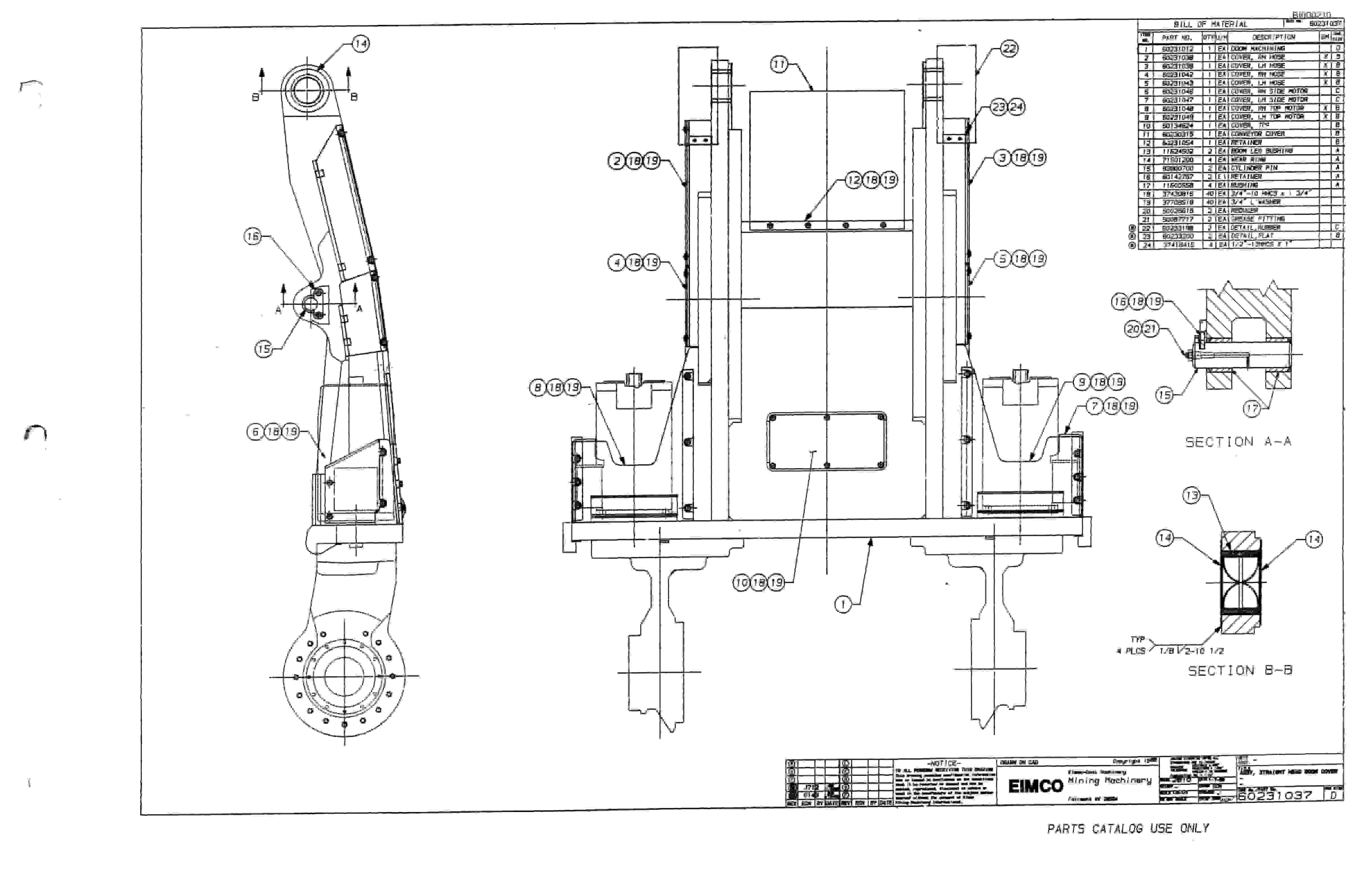 Bucyrus 2810-1 Miner Parts Catalog BI000210-4