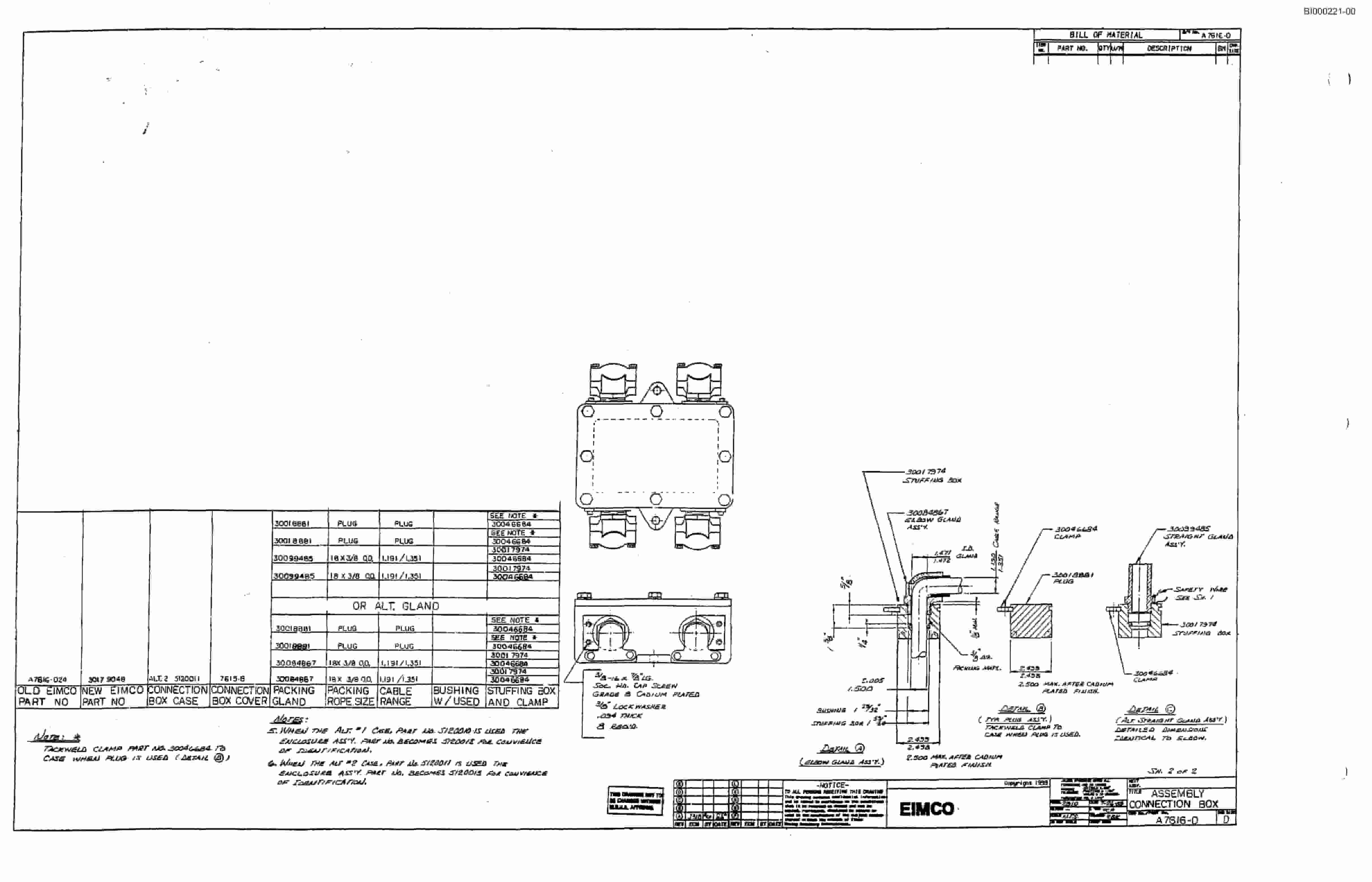 Bucyrus 2810-1 Miner Parts Catalog BI000221-2