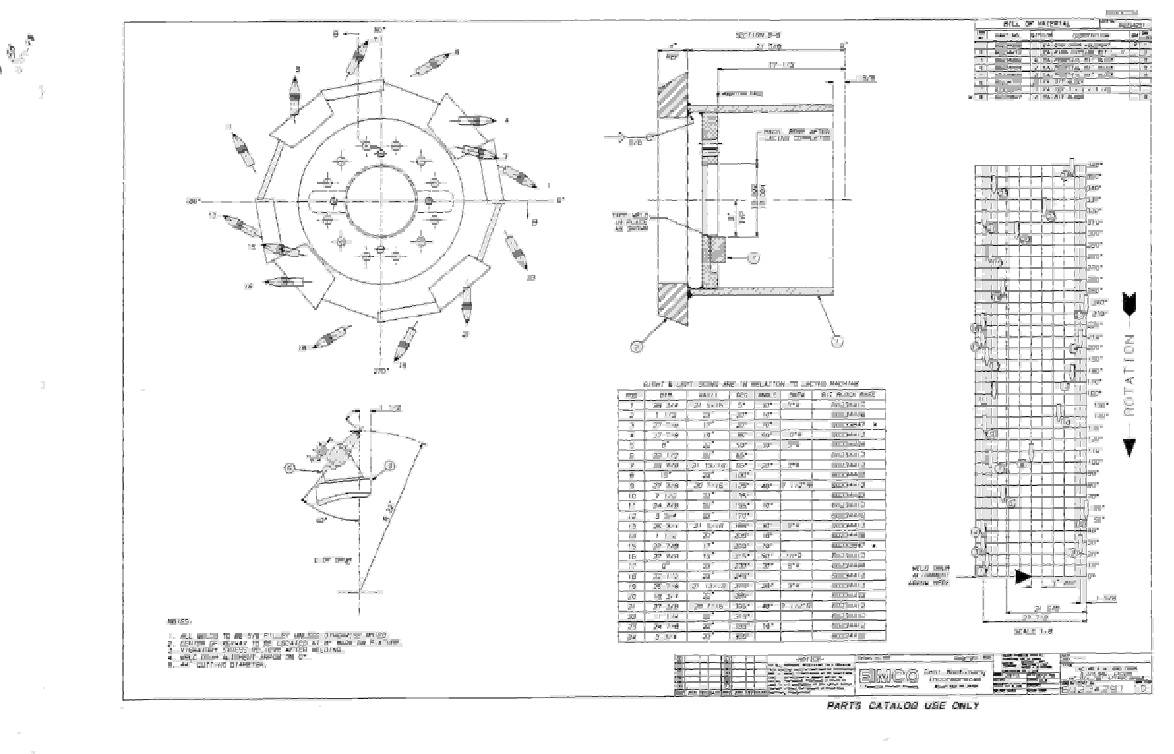 Bucyrus 2810-1 Miner Parts Catalog BI000224-4