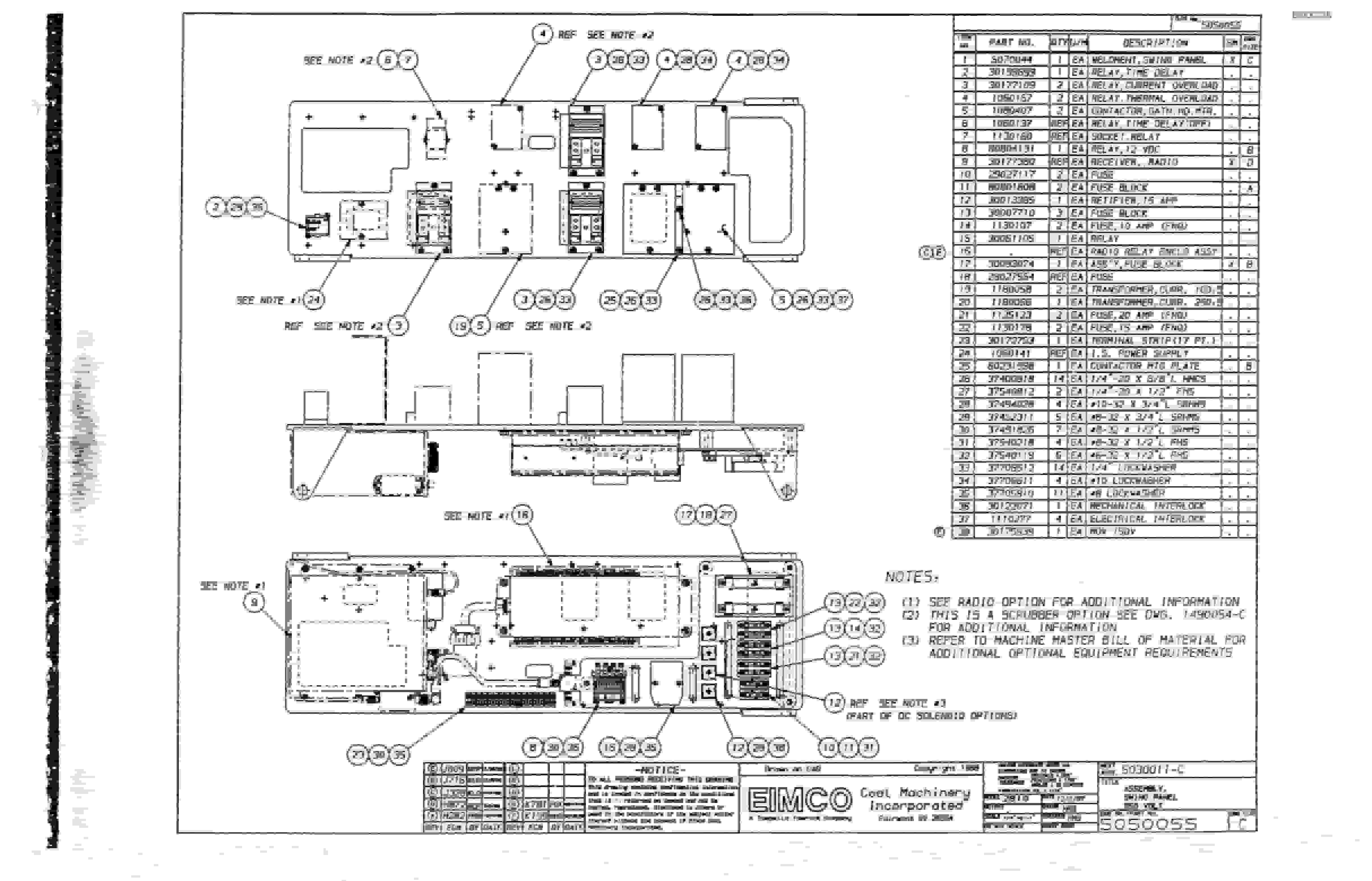 Bucyrus 2810-1 Miner Parts Catalog BI000225-3