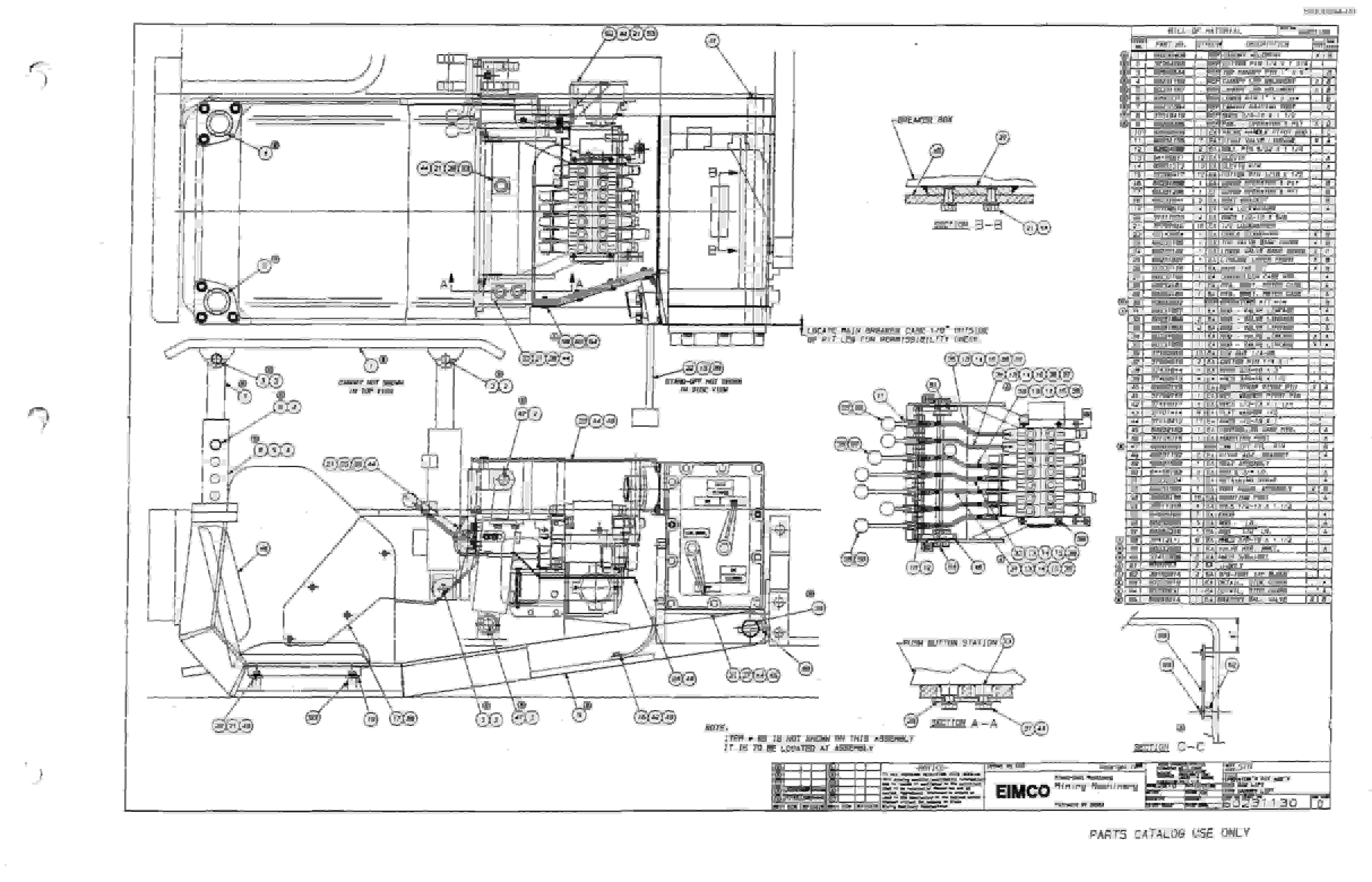 Bucyrus 2810-1 Miner Parts Catalog BI000244-3
