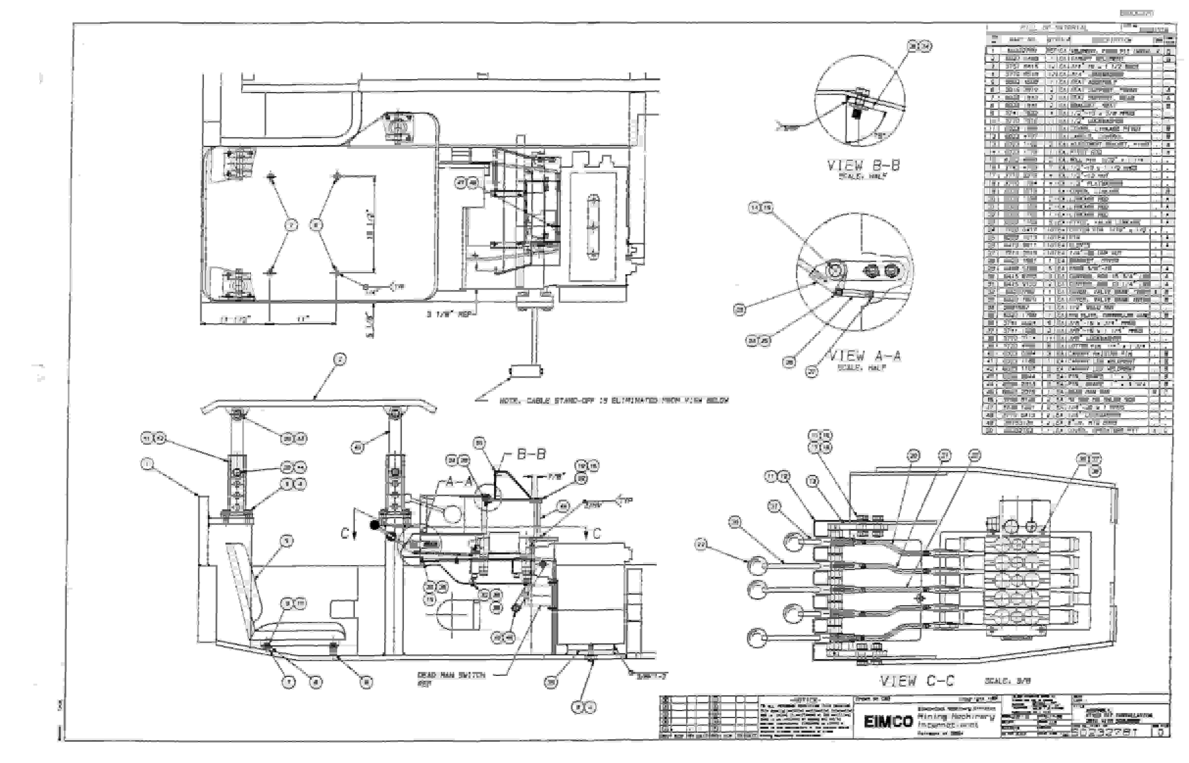 Bucyrus 2810-1 Miner Parts Catalog BI000370-3