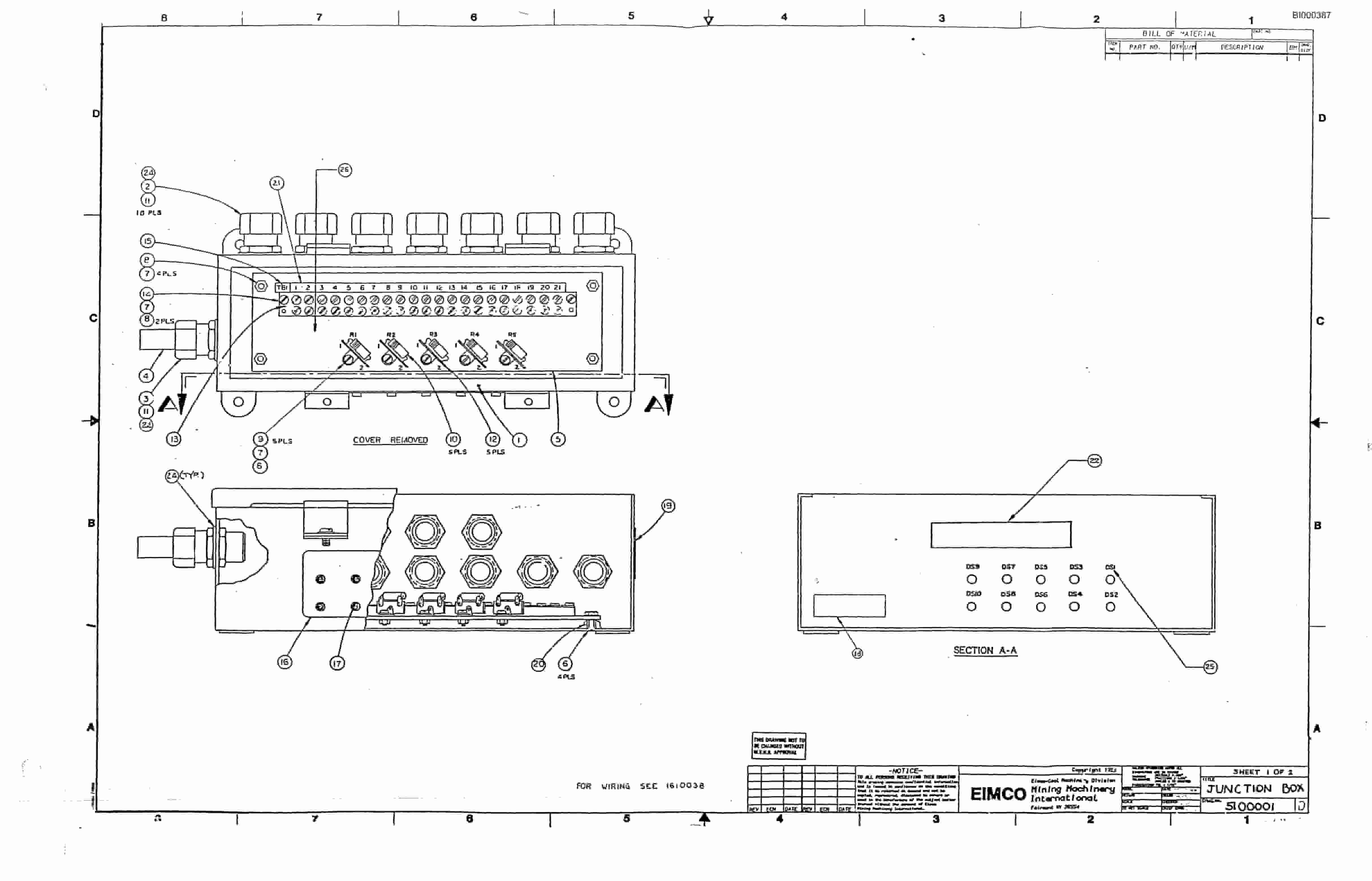 Bucyrus 2810-1 Miner Parts Catalog BI000387-4