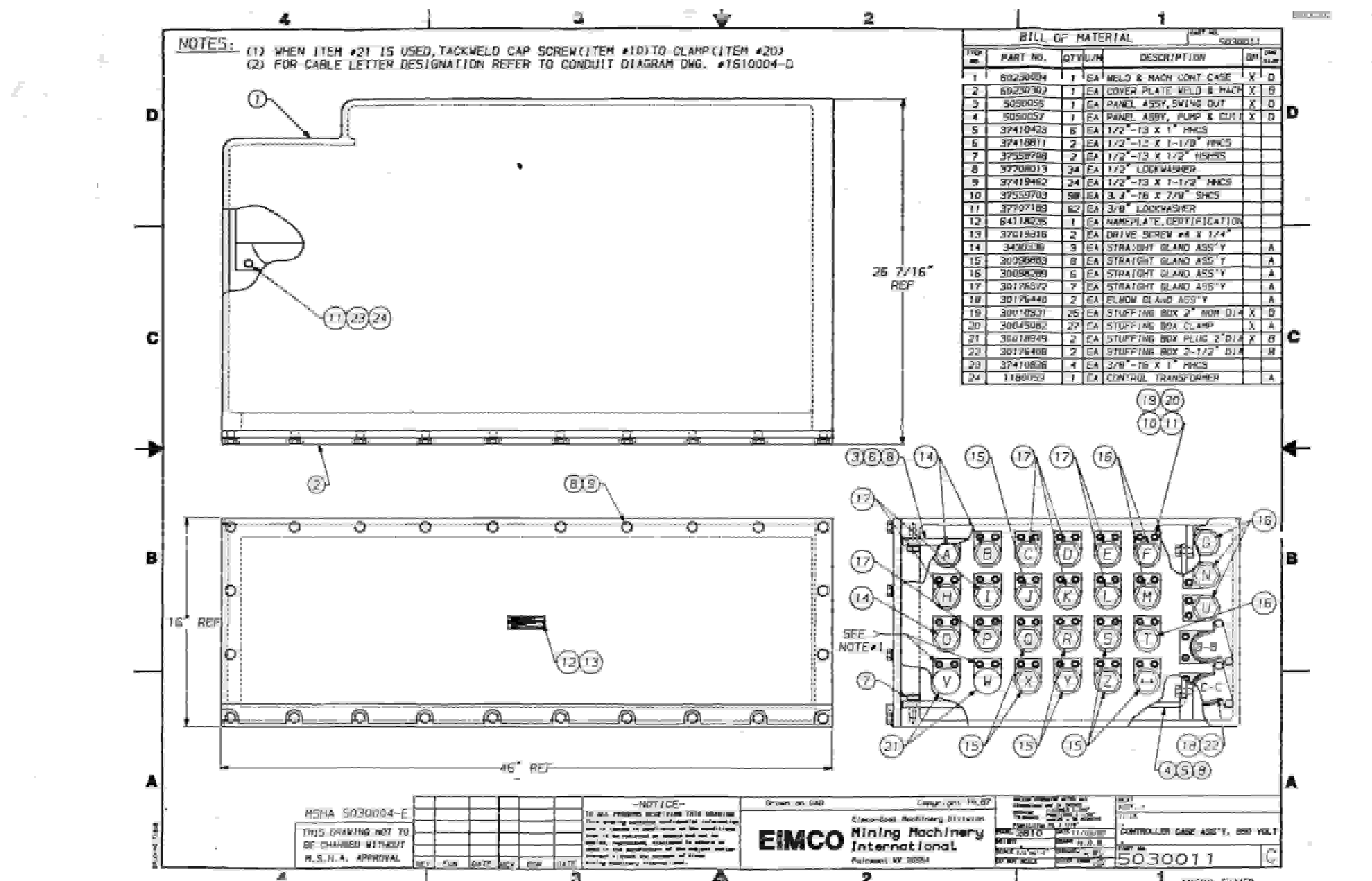 Bucyrus 2810-1 Miner Parts Catalog BI000392-5