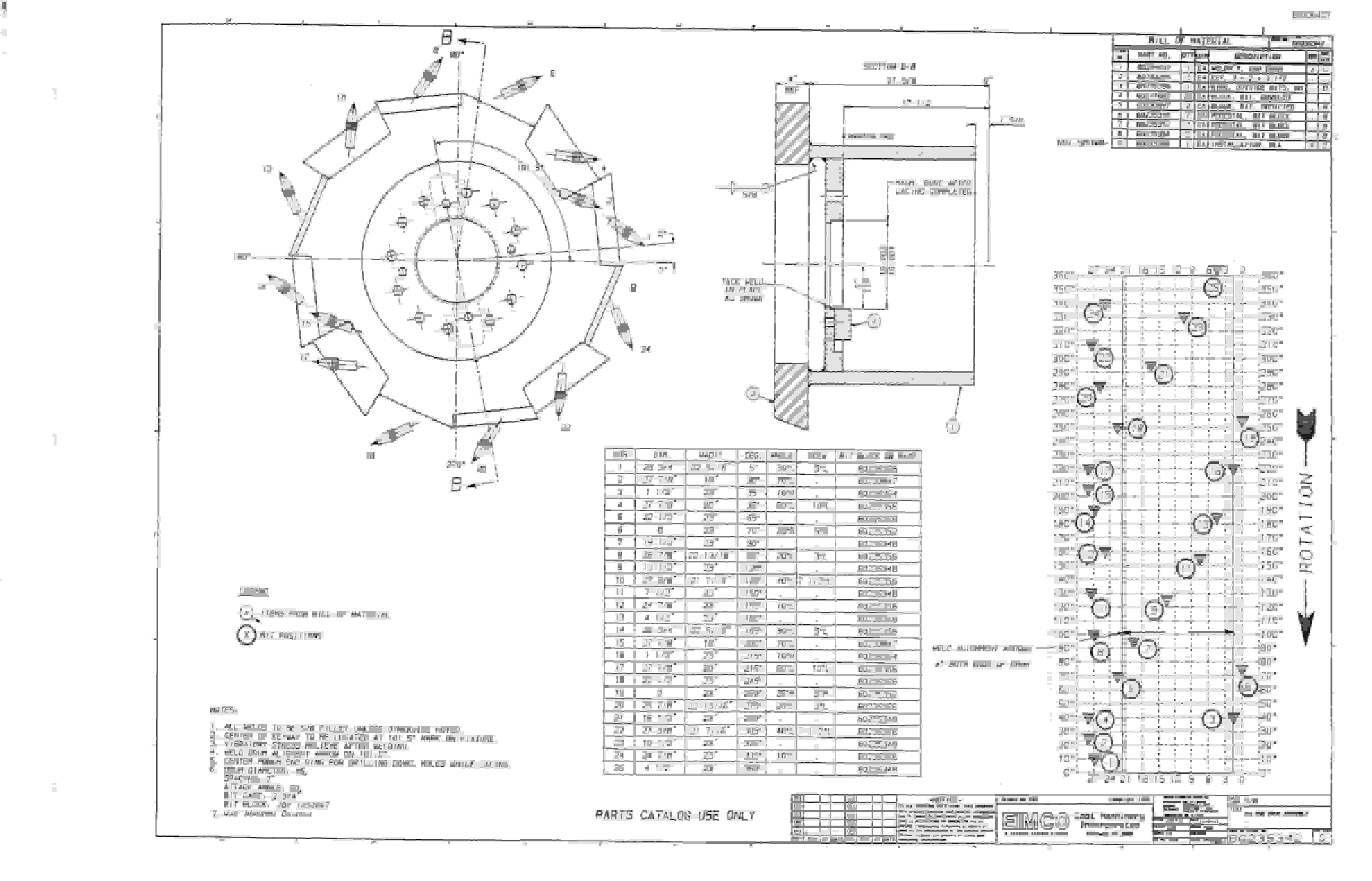 Bucyrus 2810-1 Miner Parts Catalog BI000427-4
