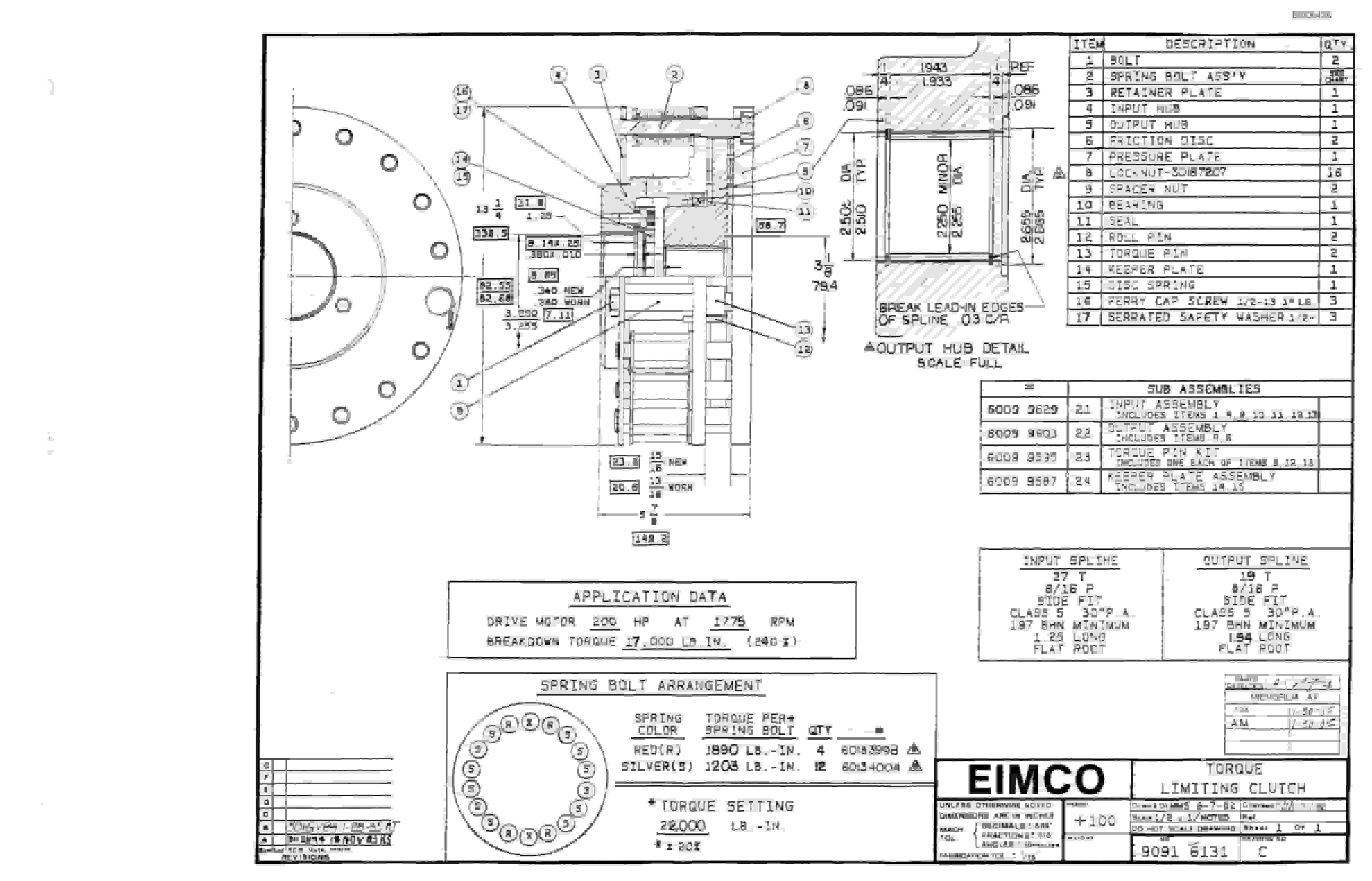 Bucyrus 2810-1 Miner Parts Catalog BI000428-4