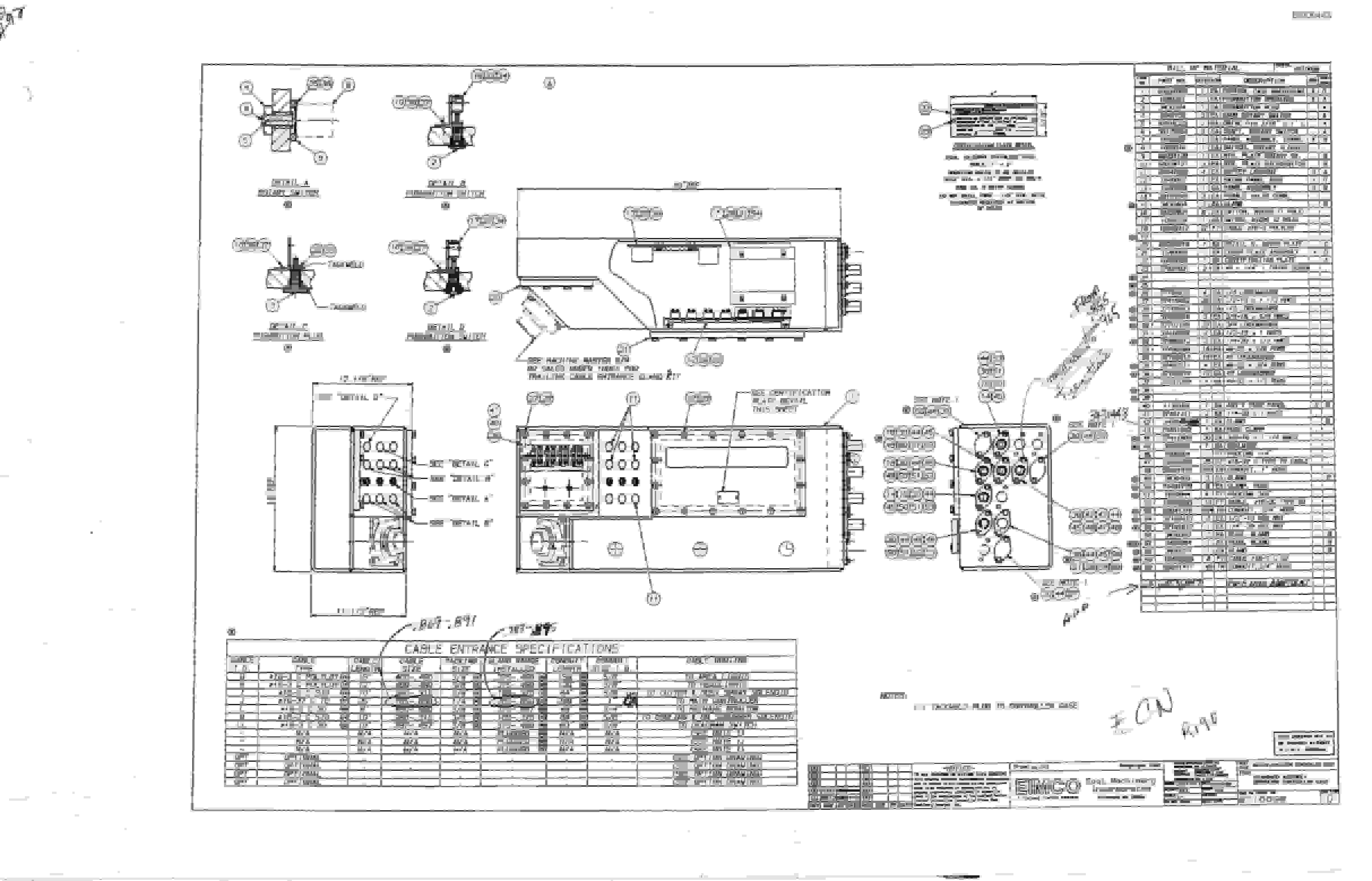 Bucyrus 2810-1 Miner Parts Catalog BI000443-4