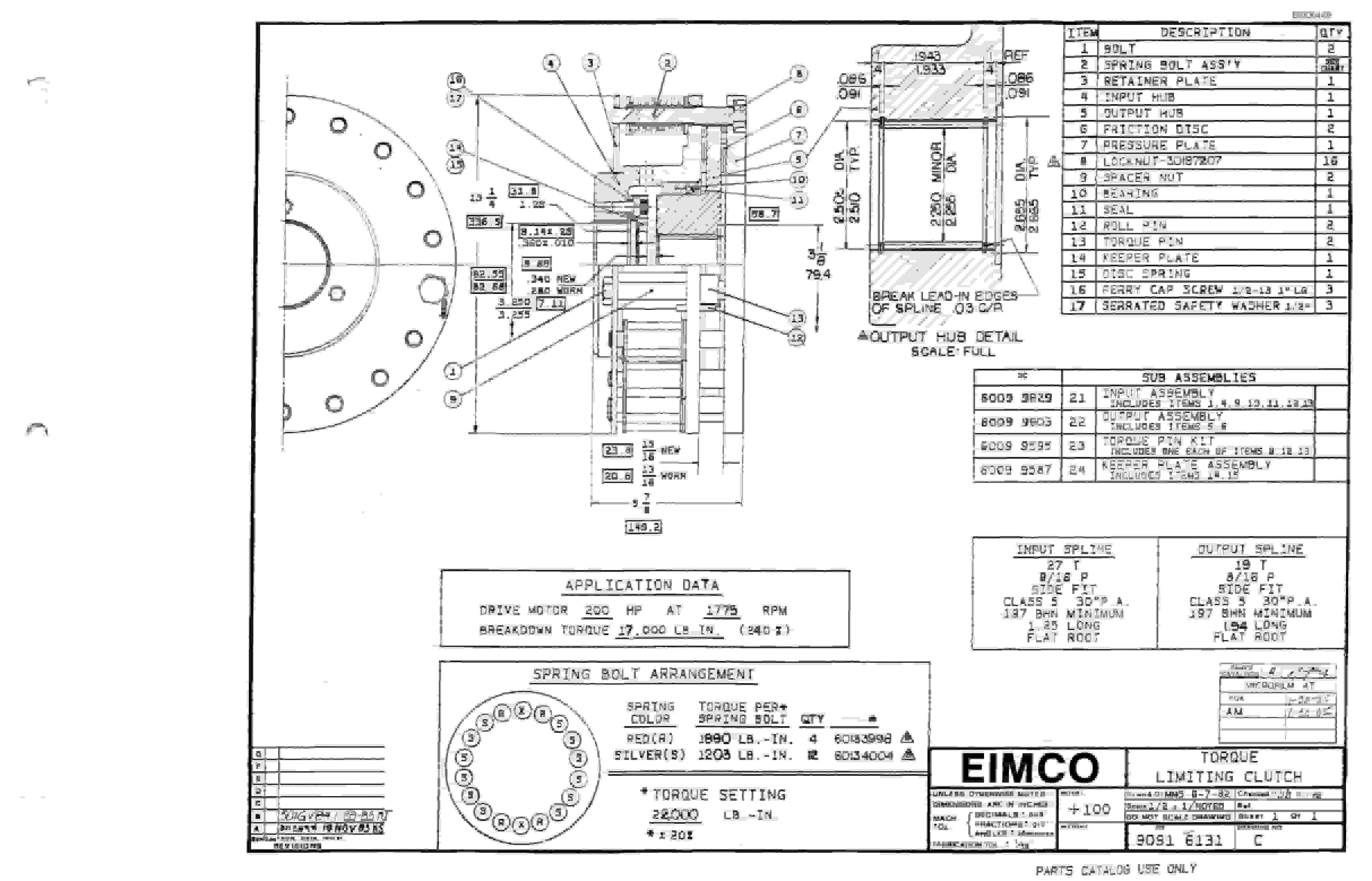 Bucyrus 2810-1 Miner Parts Catalog BI000449-4