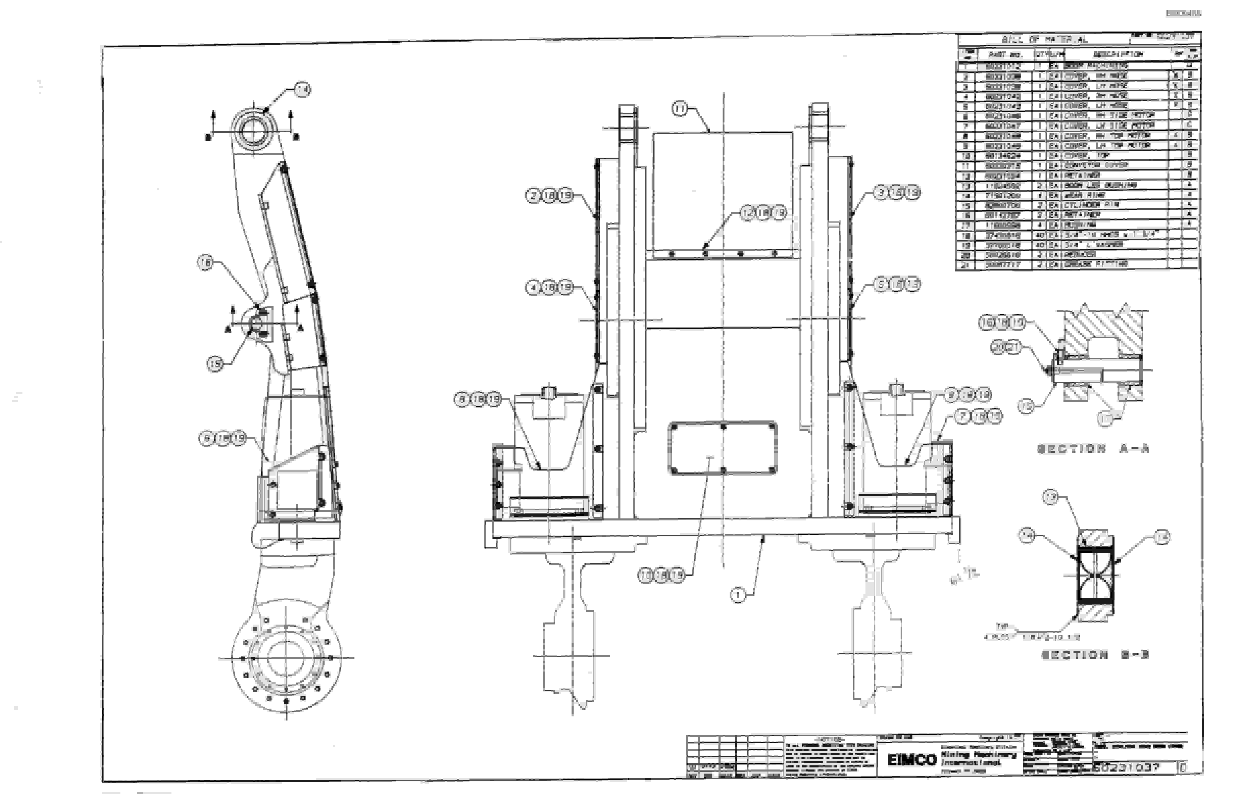 Bucyrus 2810-1 Miner Parts Catalog BI000455-5