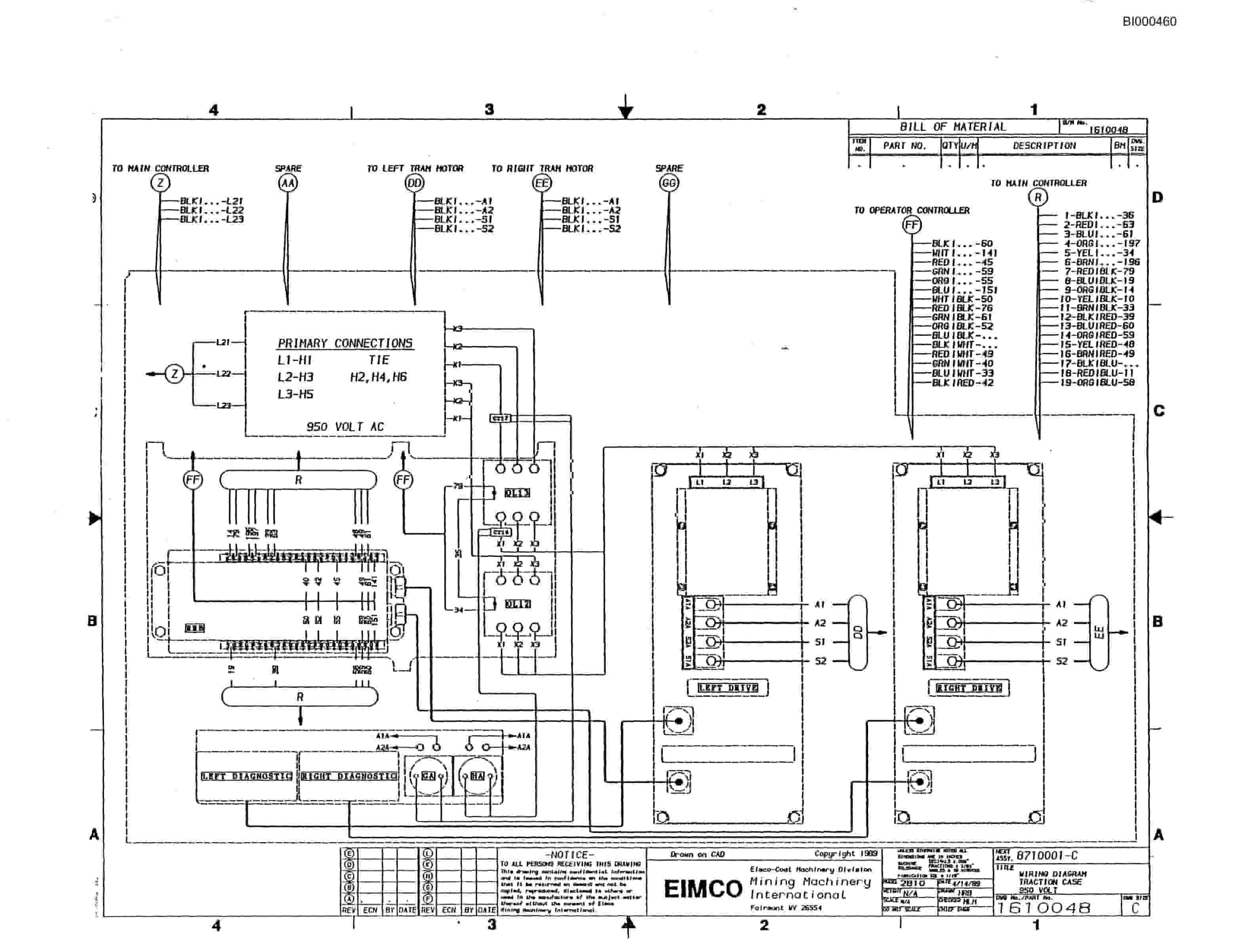 Bucyrus 2810-1 Miner Parts Catalog BI000460-3