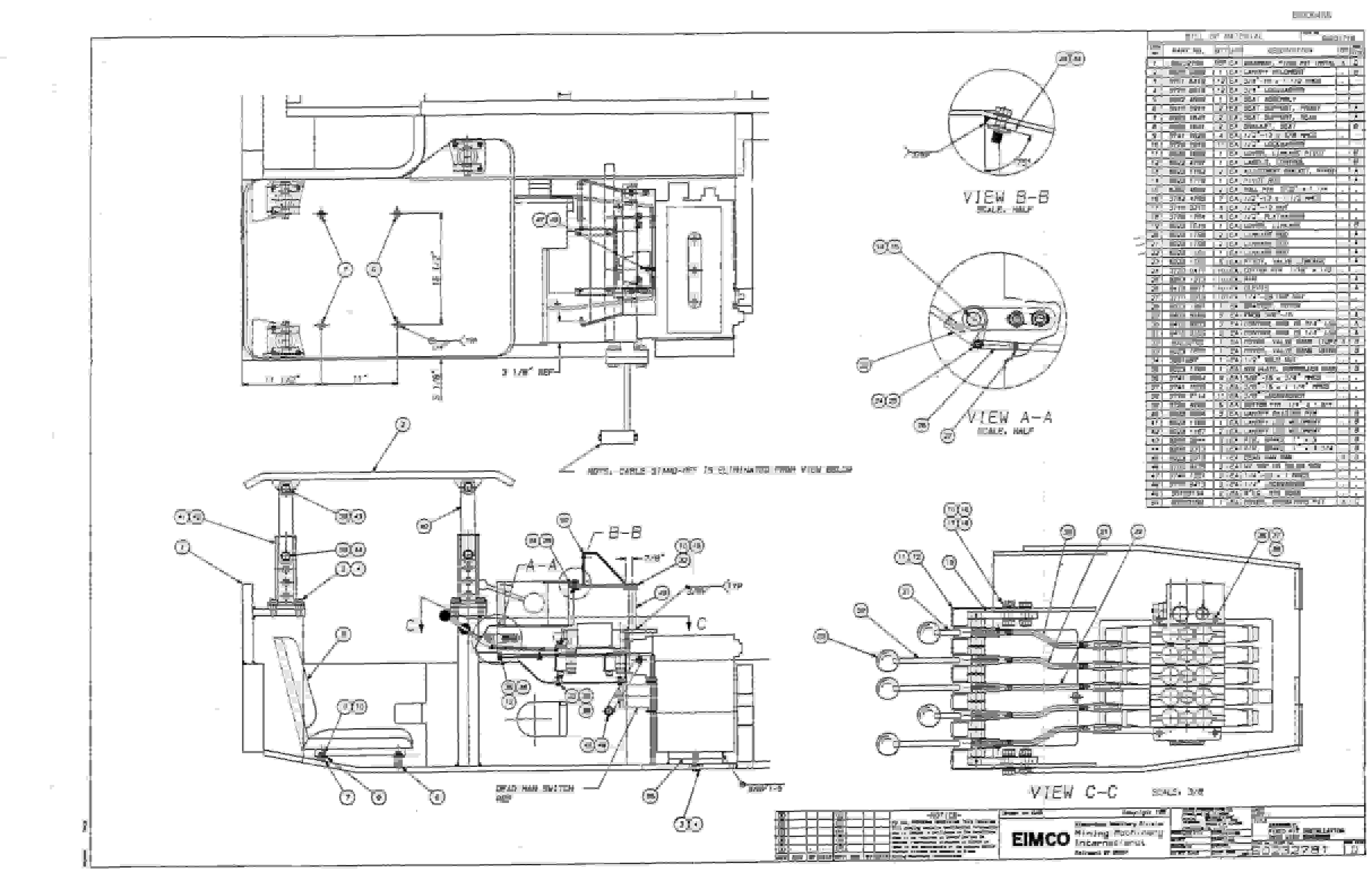 Bucyrus 2810-1 Miner Parts Catalog BI000465-3
